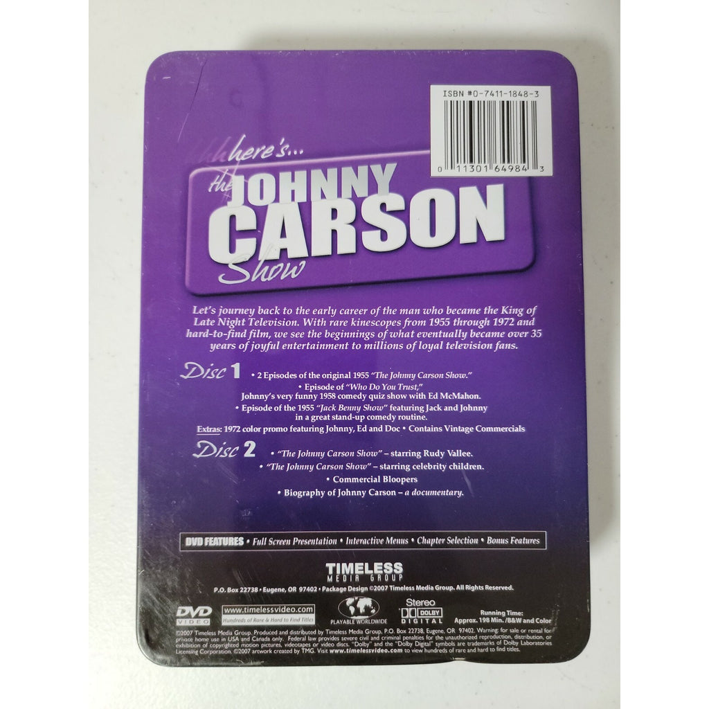 Here Is... The Johnny Carson Show (DVD, 2008, 2-Disc Set)