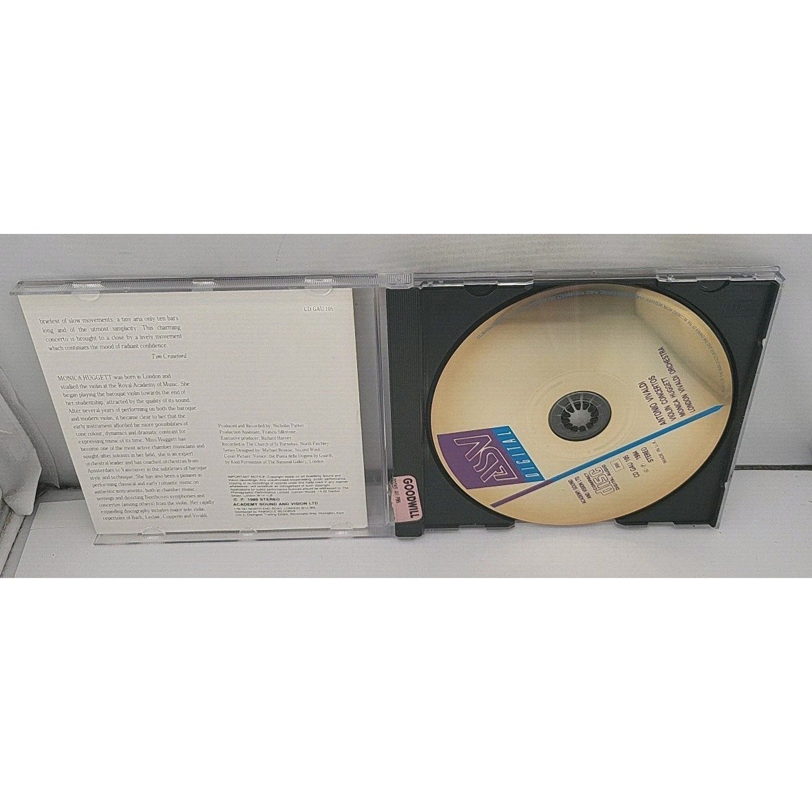 Antonio Vivaldi Violin Concertos CD Monica Huggett London Vivaldi