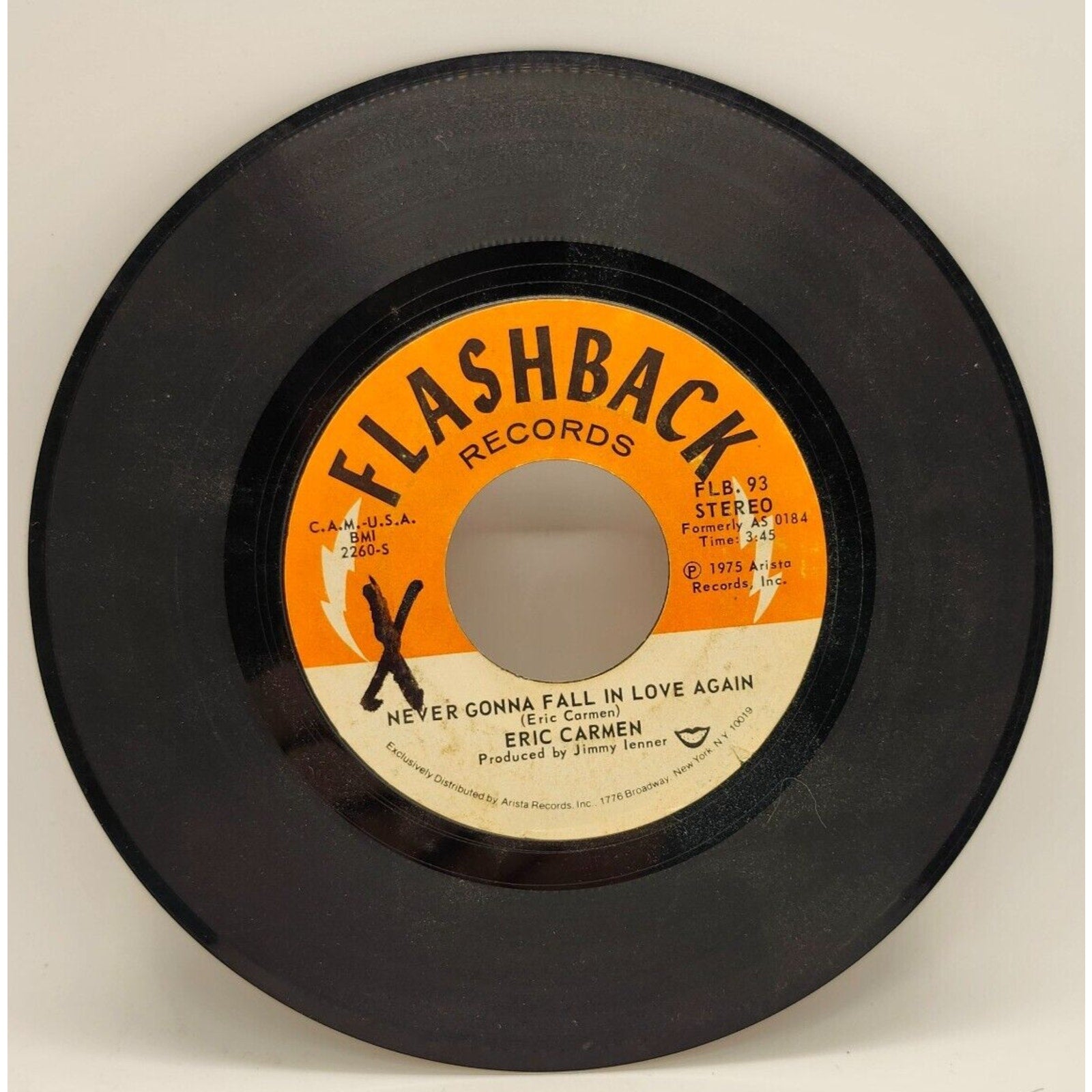 All By Myself / Never Gonna Fall In Love Again by Eric Carmen (Record) - FLB 93