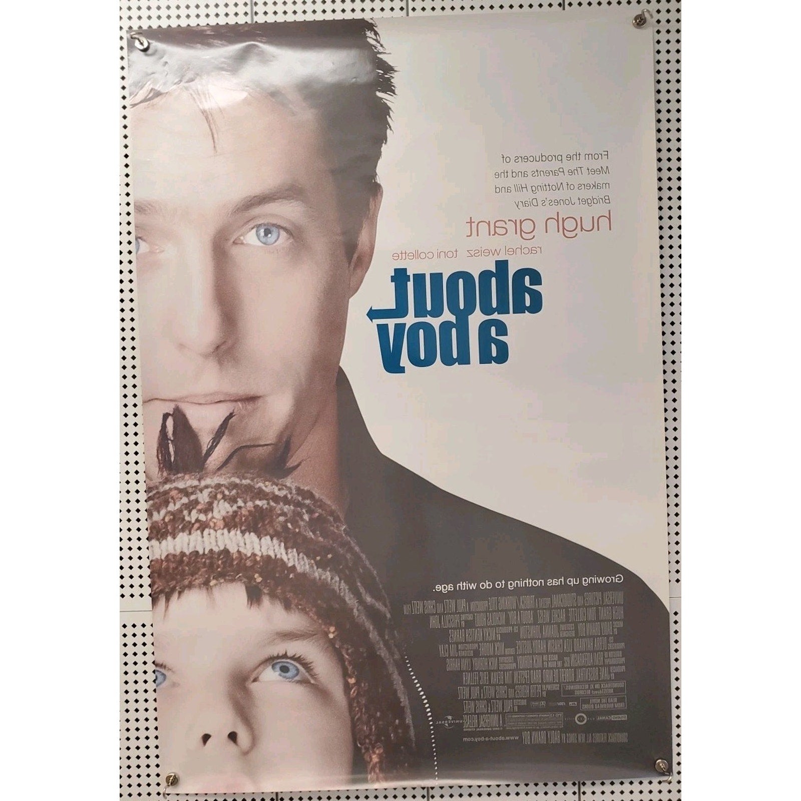 About a Boy Movie Poster 27x40 D/S Hoult Hugh Grant Rachel Weisz Toni Collette