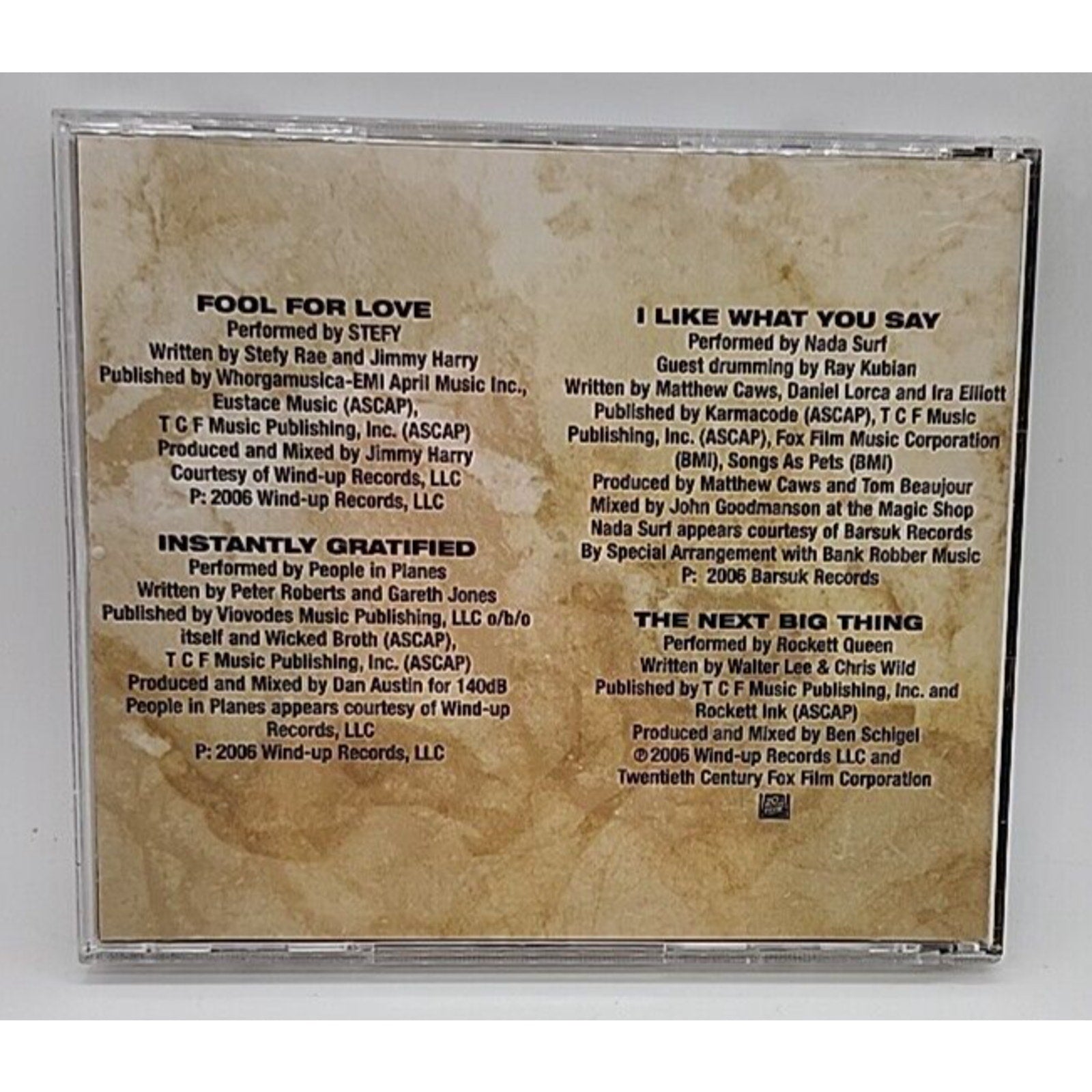 John Tucker Must Die CD Music From the Original Motion Picture Soundtrack