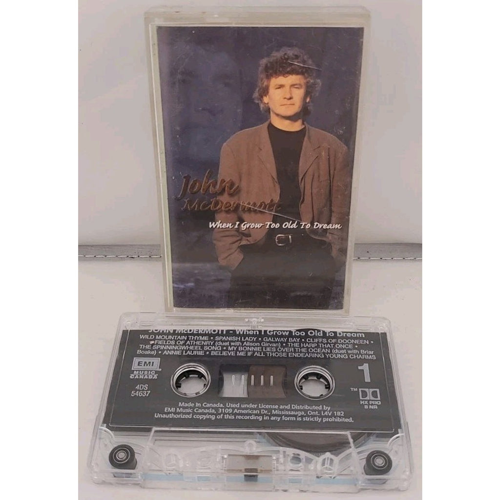 John McDermott "When I Grow Too Old To Dream" Cassette Tape