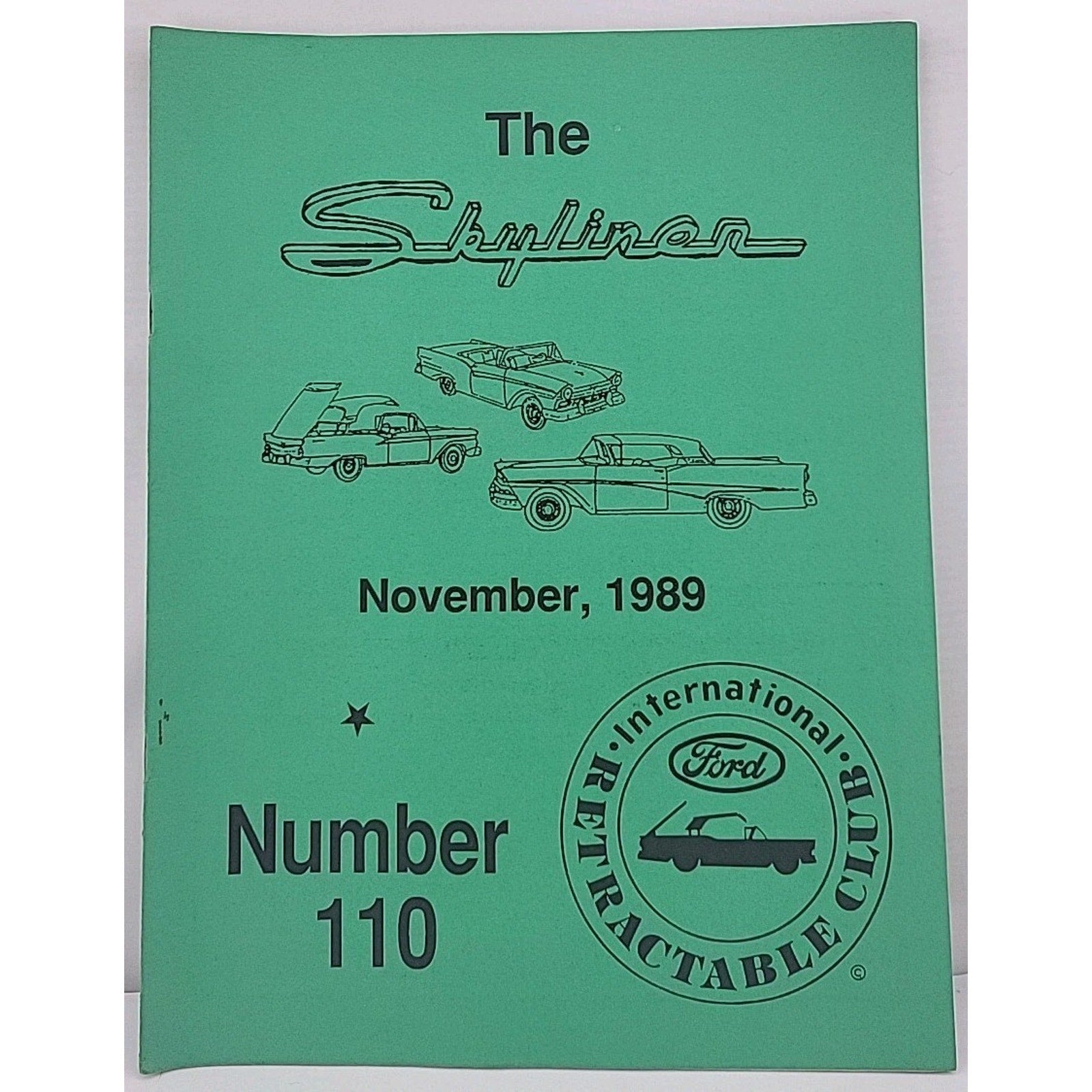 The Skyliner - International Retractable Club - November 1989 Number 110