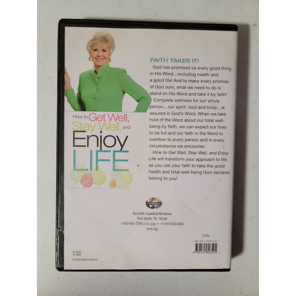 How to Get Well, Stay Well, and Enjoy Life by Gloria Copeland (DVD)