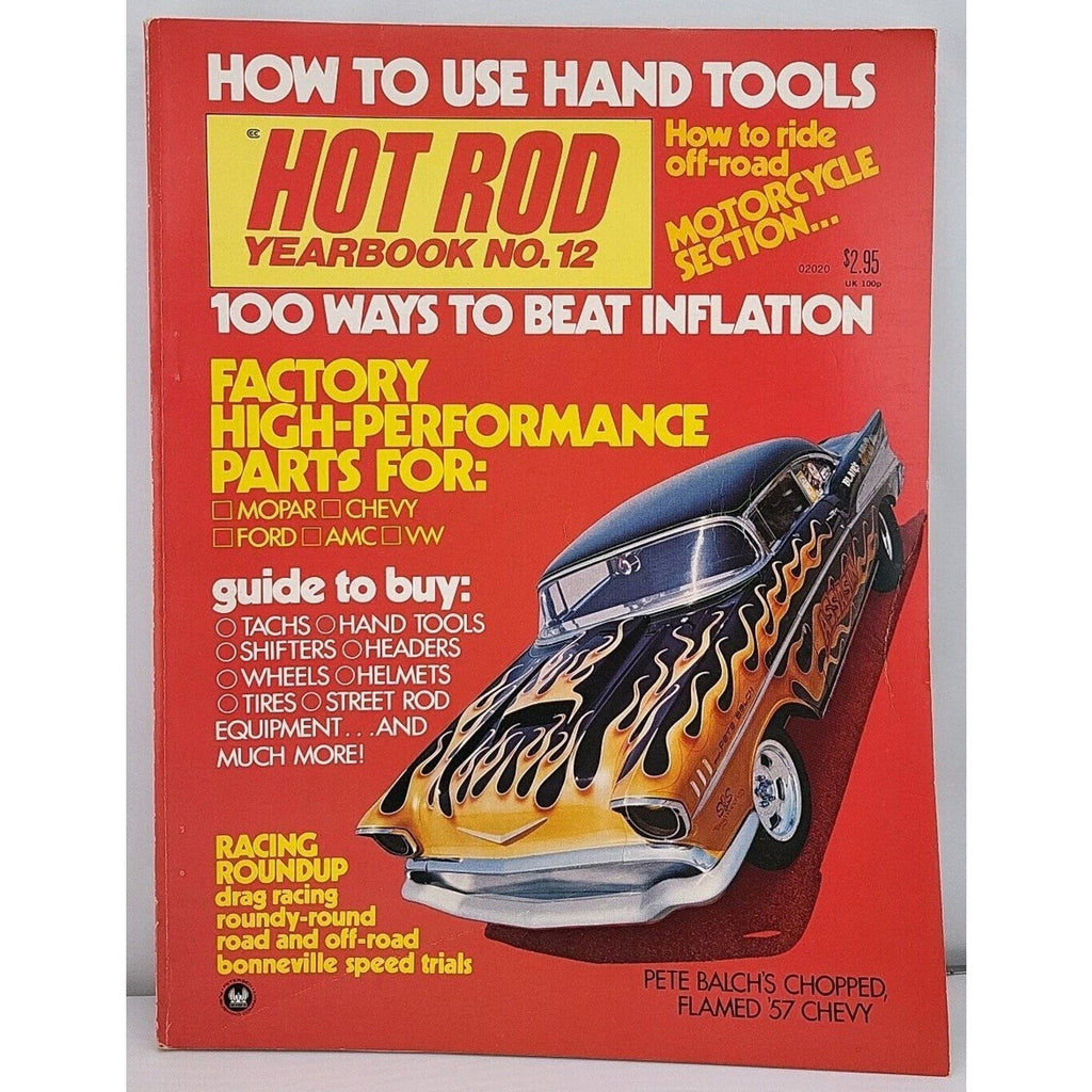 1972 Hot Rod Magazine Yearbook Issue #12 Pete Balch's 57 Flamed Chevy Cover