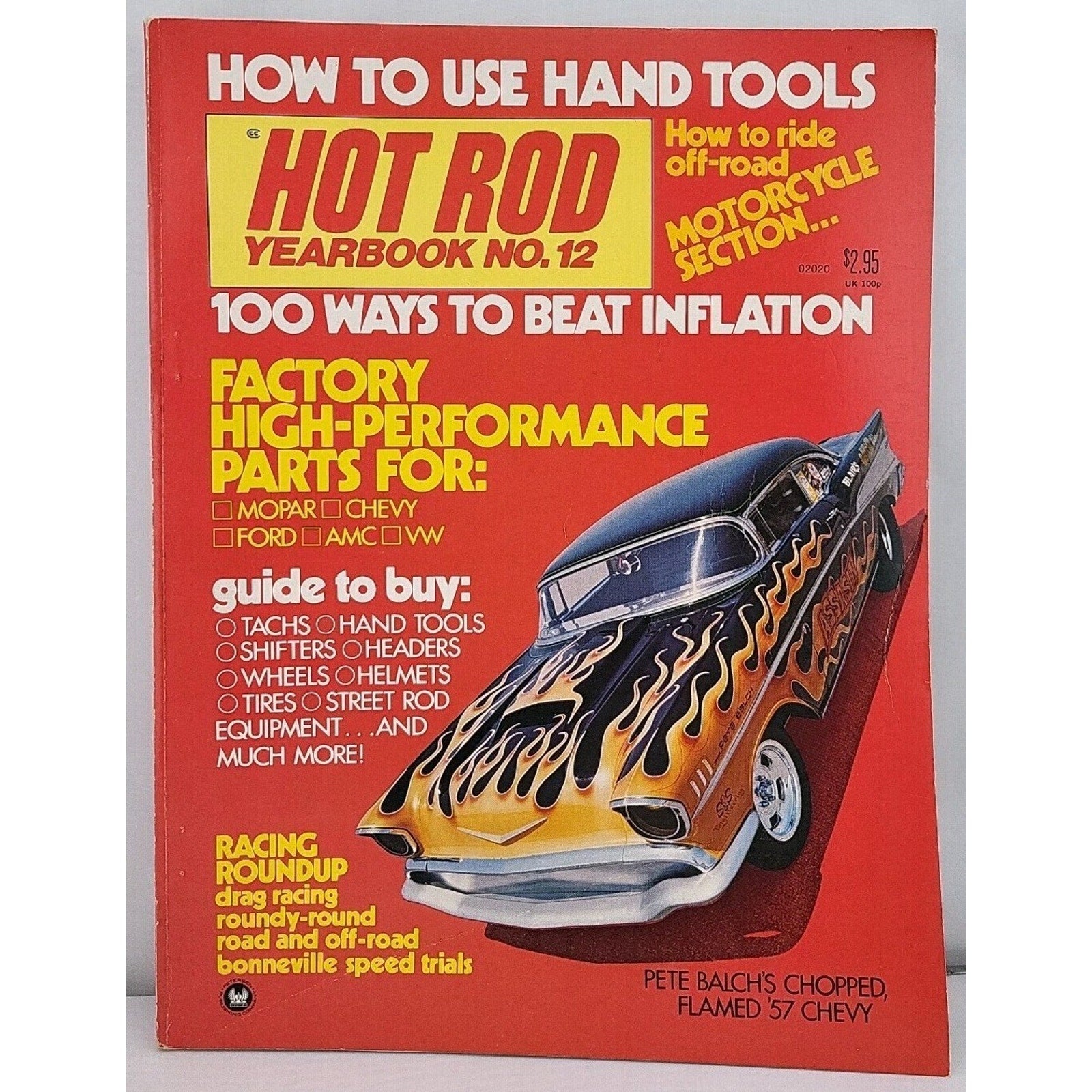 1972 Hot Rod Magazine Yearbook Issue #12 Pete Balch's 57 Flamed Chevy Cover
