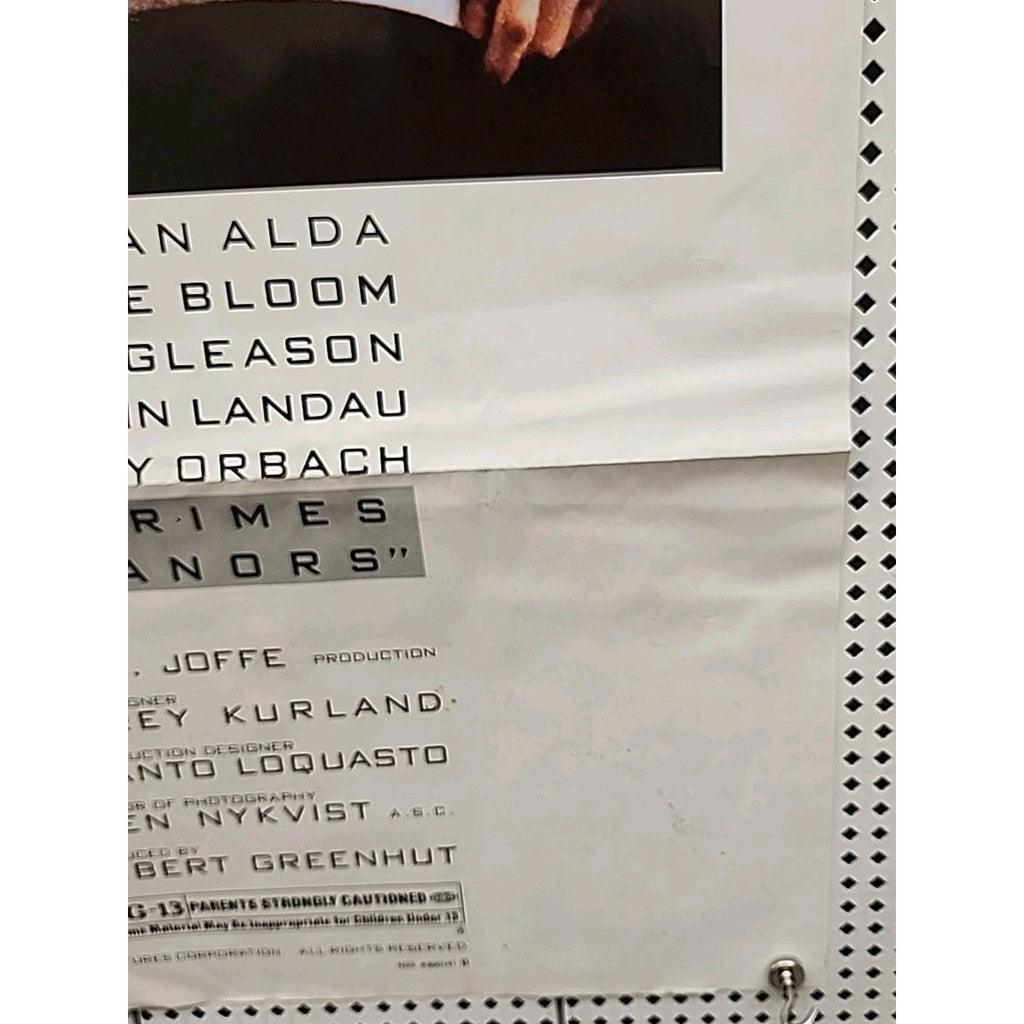 Crimes And Misdemeanors Movie Poster 1989 27x40 Folded
