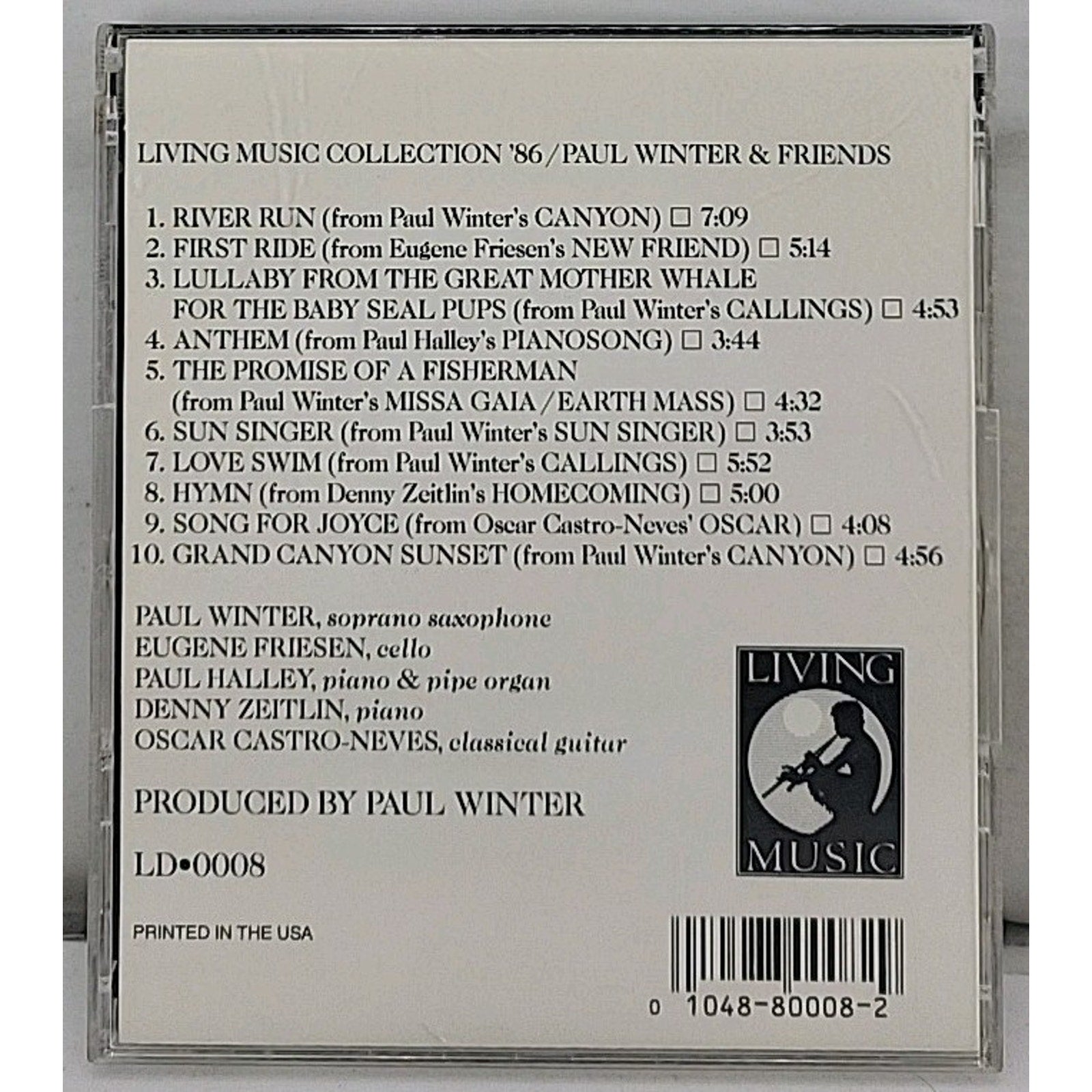 Paul Winter & Friends Living Music Collection '86 CD Album