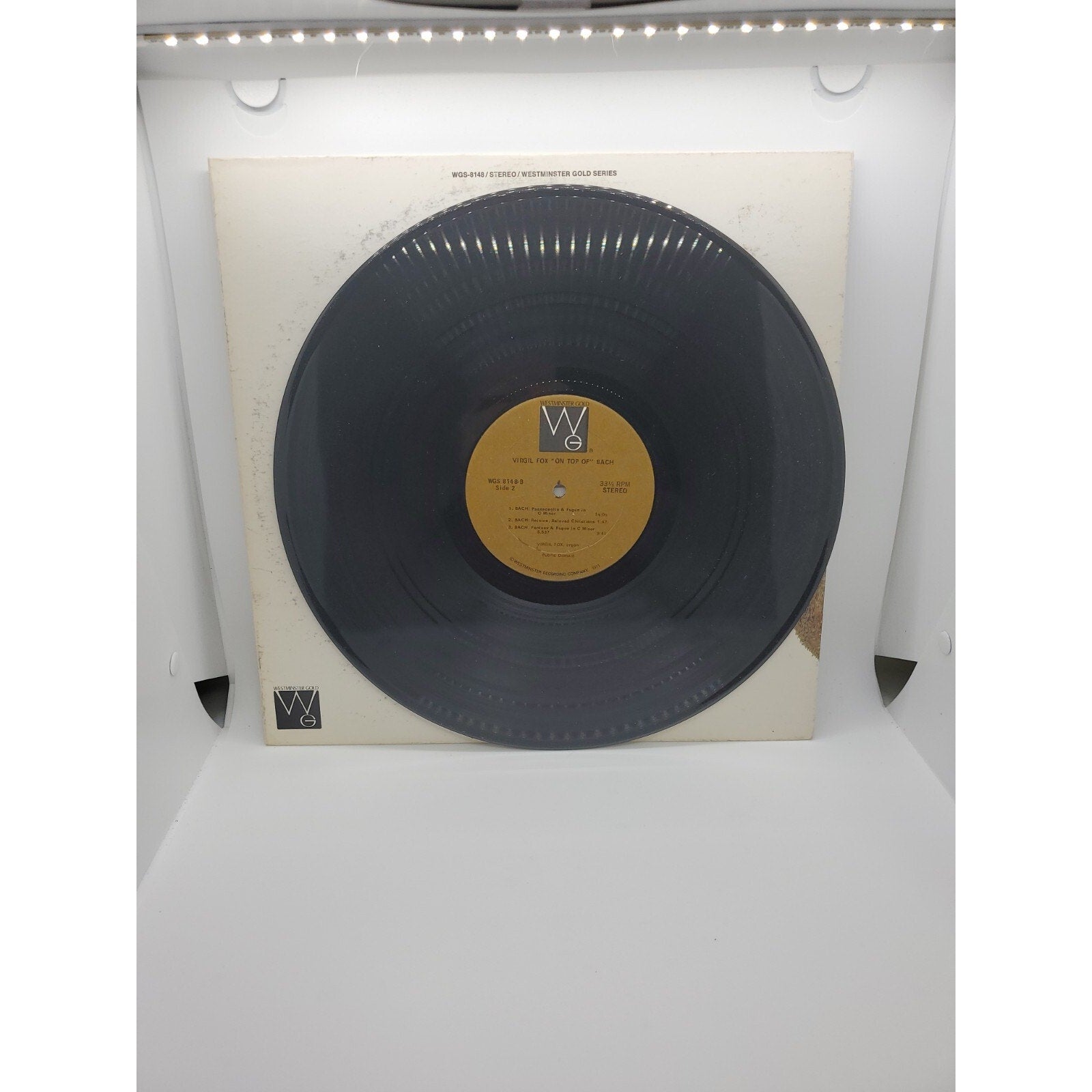 Virgil Fox "On Top Of" Bach Westminster (Record)