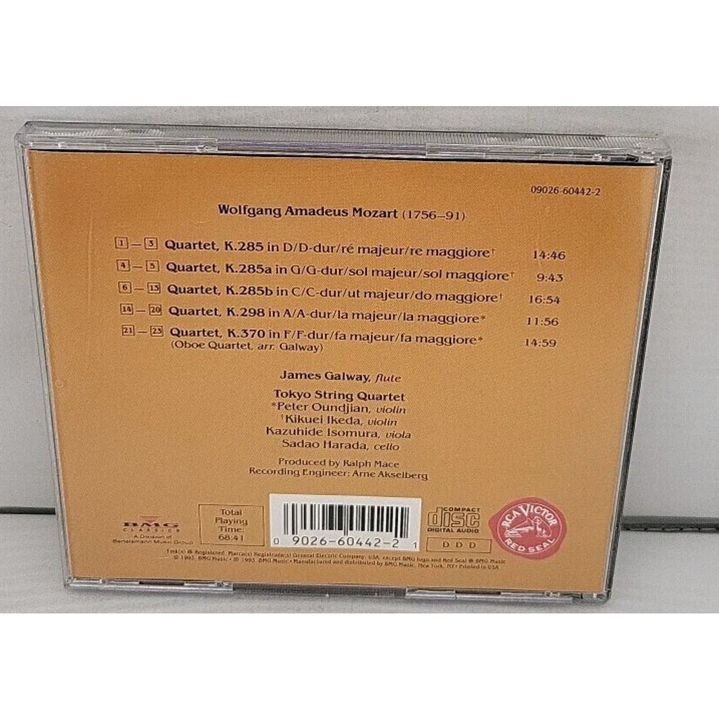 Flute Quartets by Mozart / Galway / Tokyo String Quartet (CD, 2007)