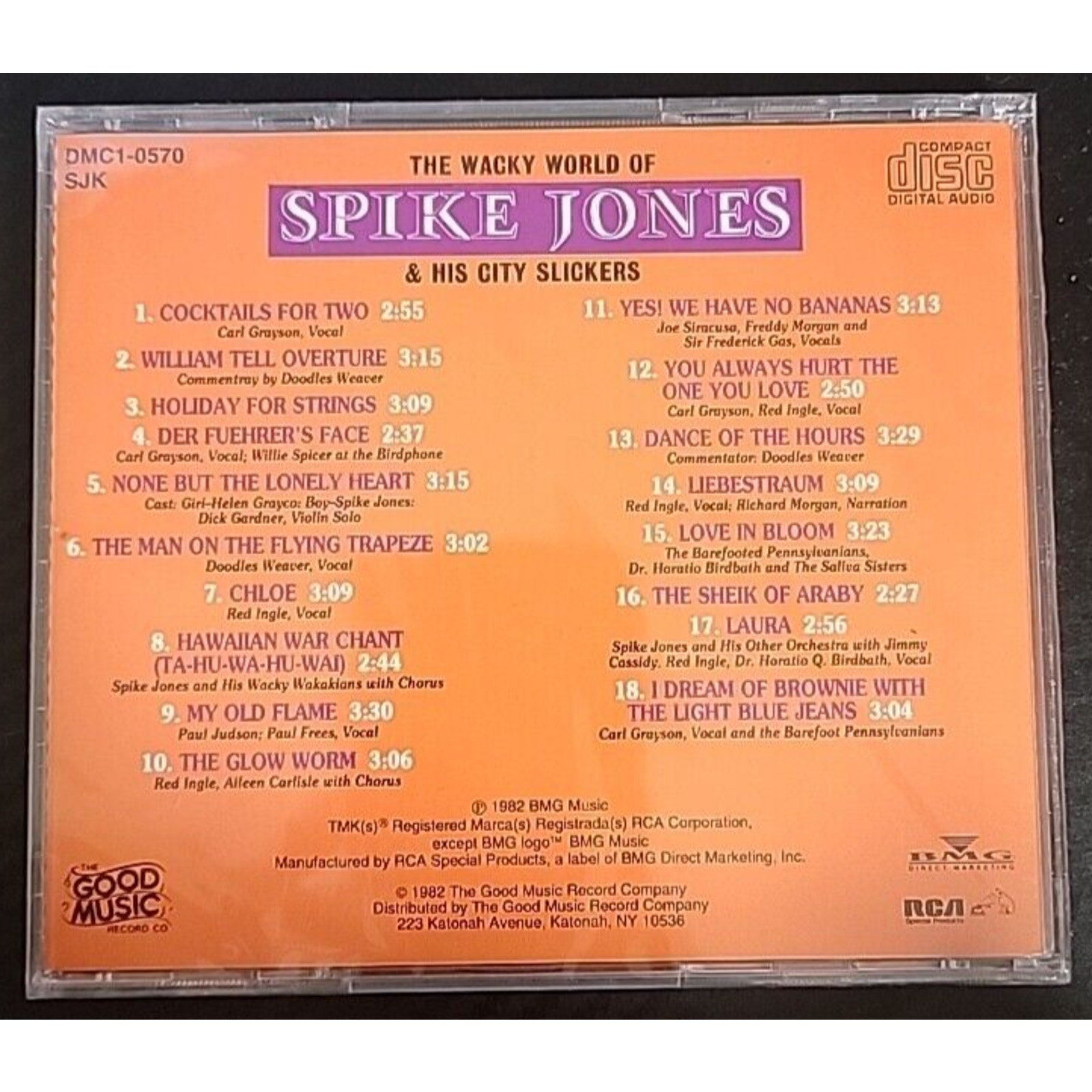 The Wacky World Of Spike Johns & His City Slickers CD *Brand New*