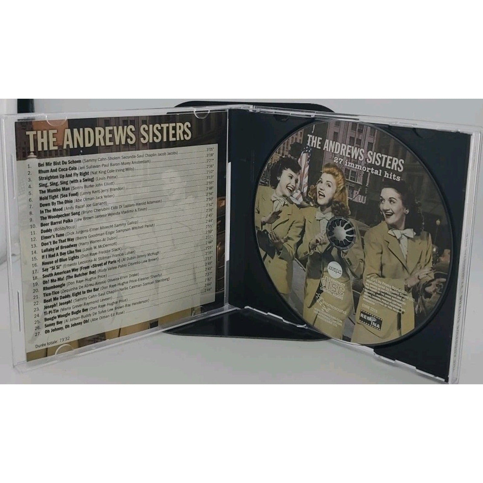 Best Of The Andrews Sisters 27 Immortal Hits 2011 Promo Sound (CD)