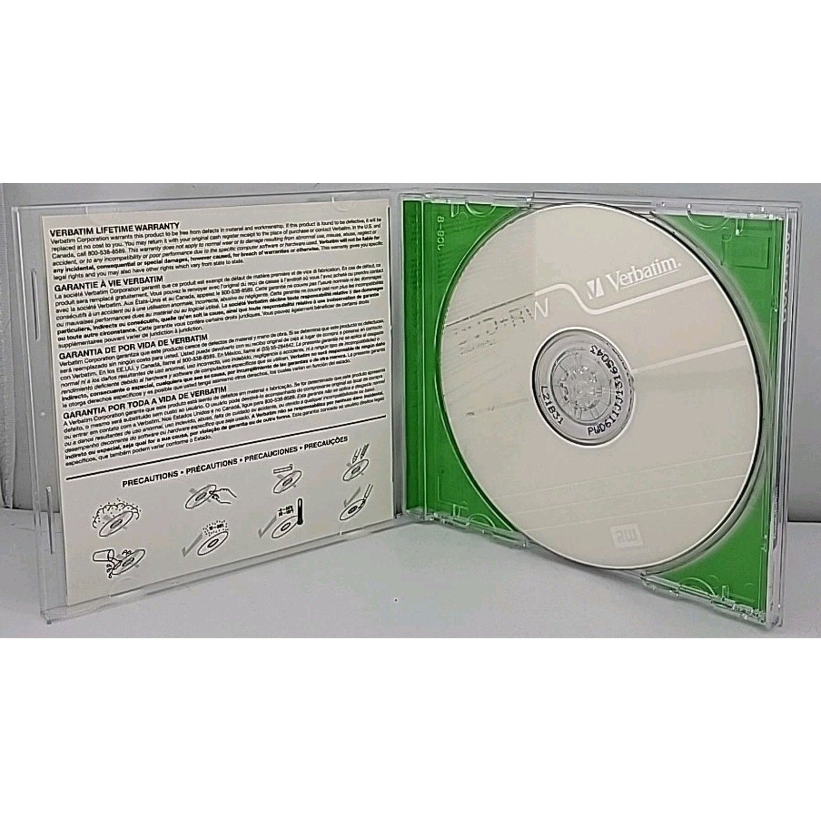Verbatim DVD+RW 120Min 4X Write Speed 4.7GB 1 Single Jewel Case Rewritable