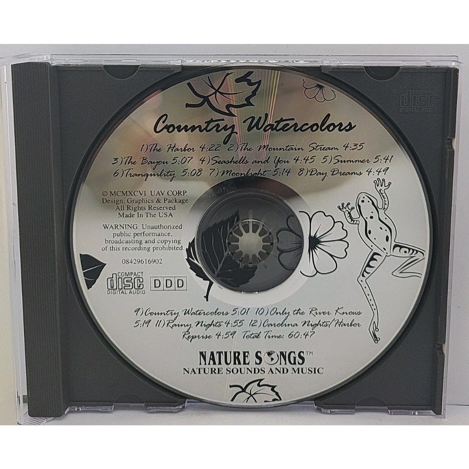 Country Watercolors: Nature Songs (CD, 1996) Nature Sounds and Music