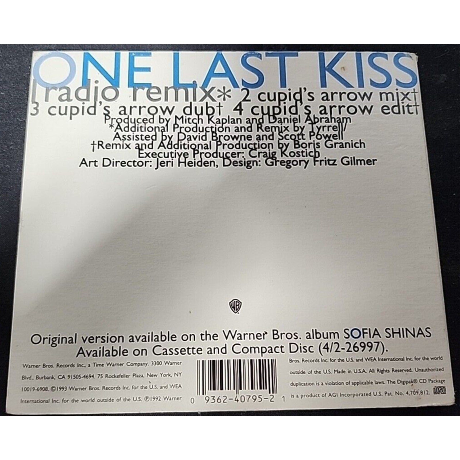 Sofia Shinas One Last Kiss - Single - (CD)
