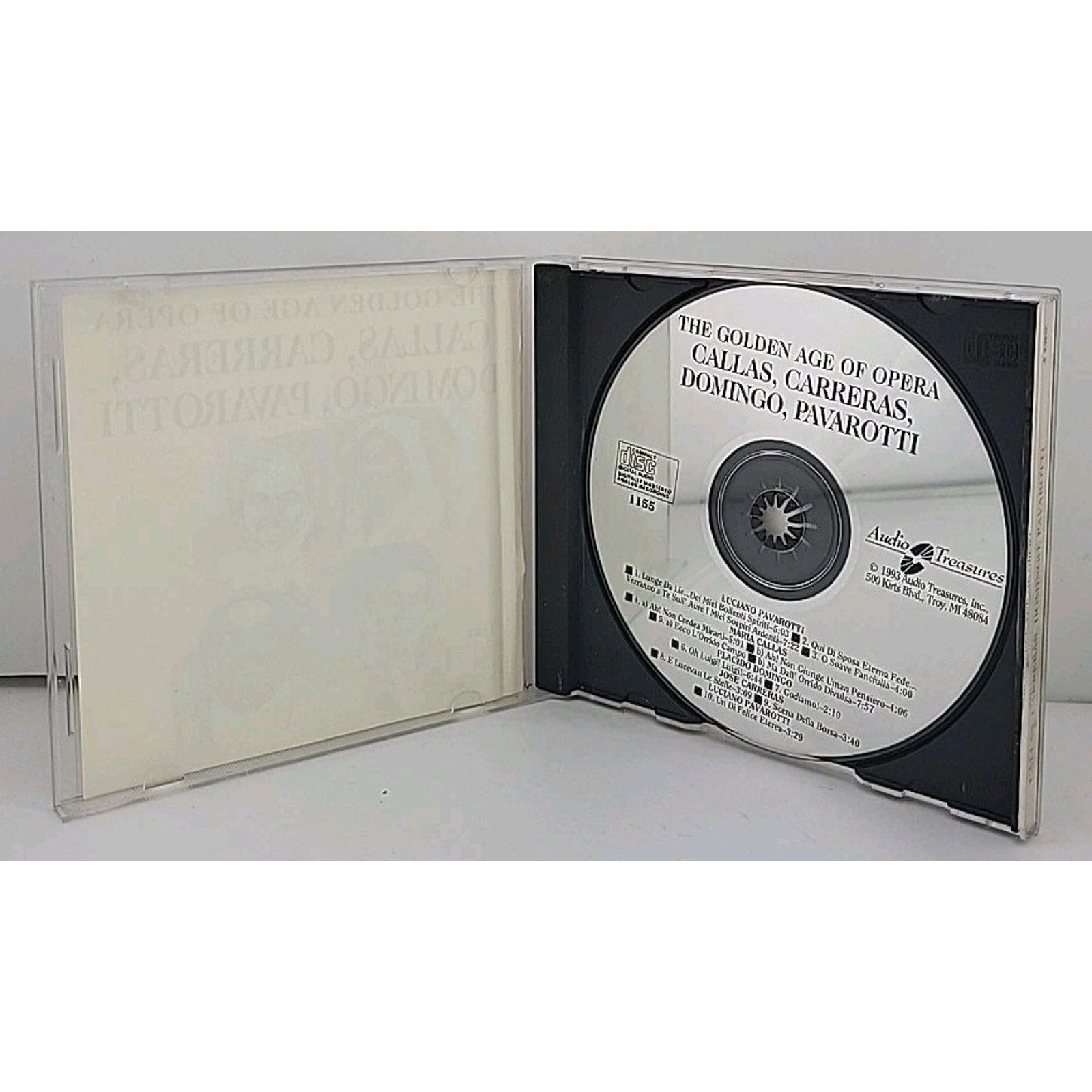 The Golden Age of Opera Callas Carreras Domingo Pavarotti CD Album