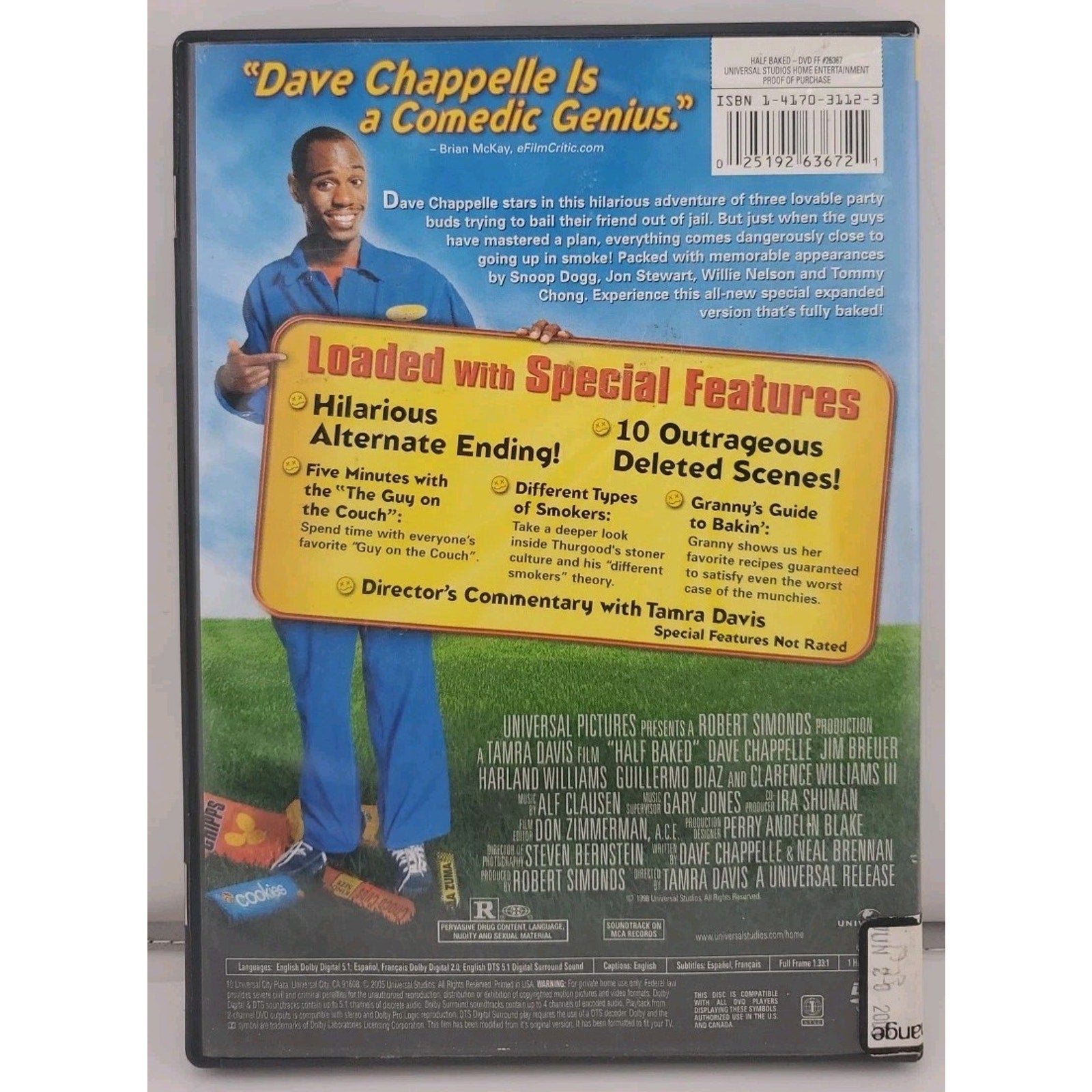 Half Baked (DVD, 1997)