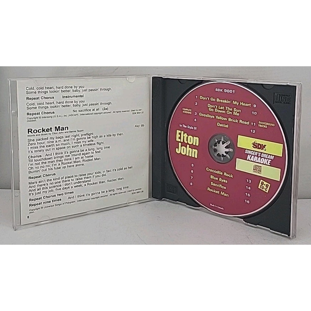 Singer's Dream Karaoke: Elton John Karaoke by Elton John (CD, 2005)