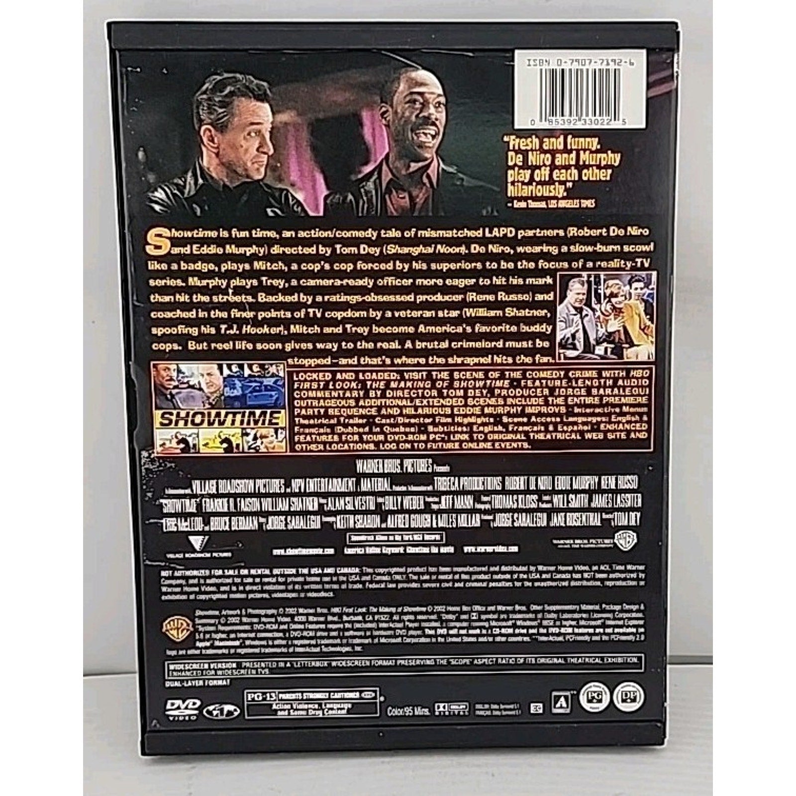 Showtime (DVD, 2002, Widescreen)