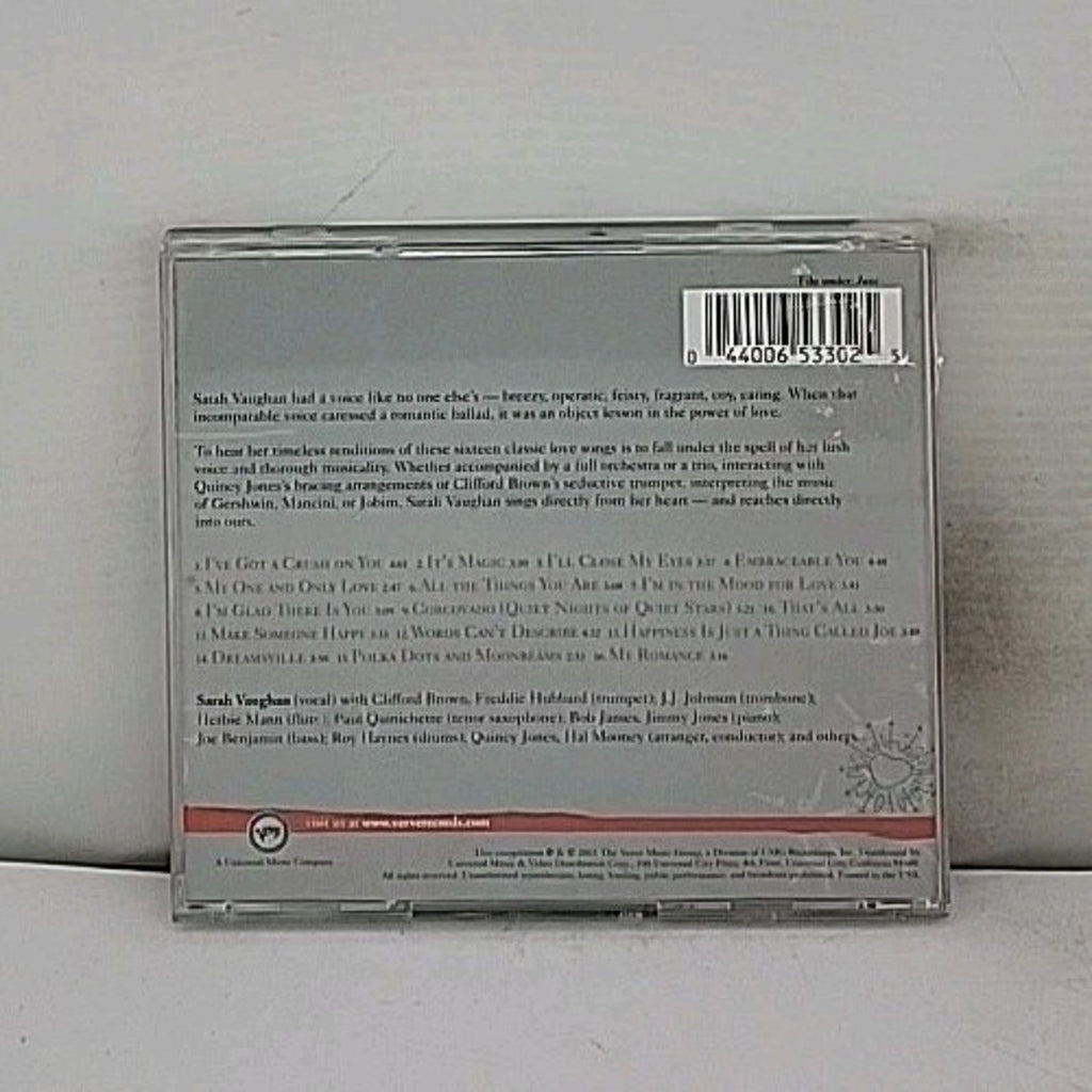 Sarah for Lovers by Sarah Vaughan (CD, 2003)