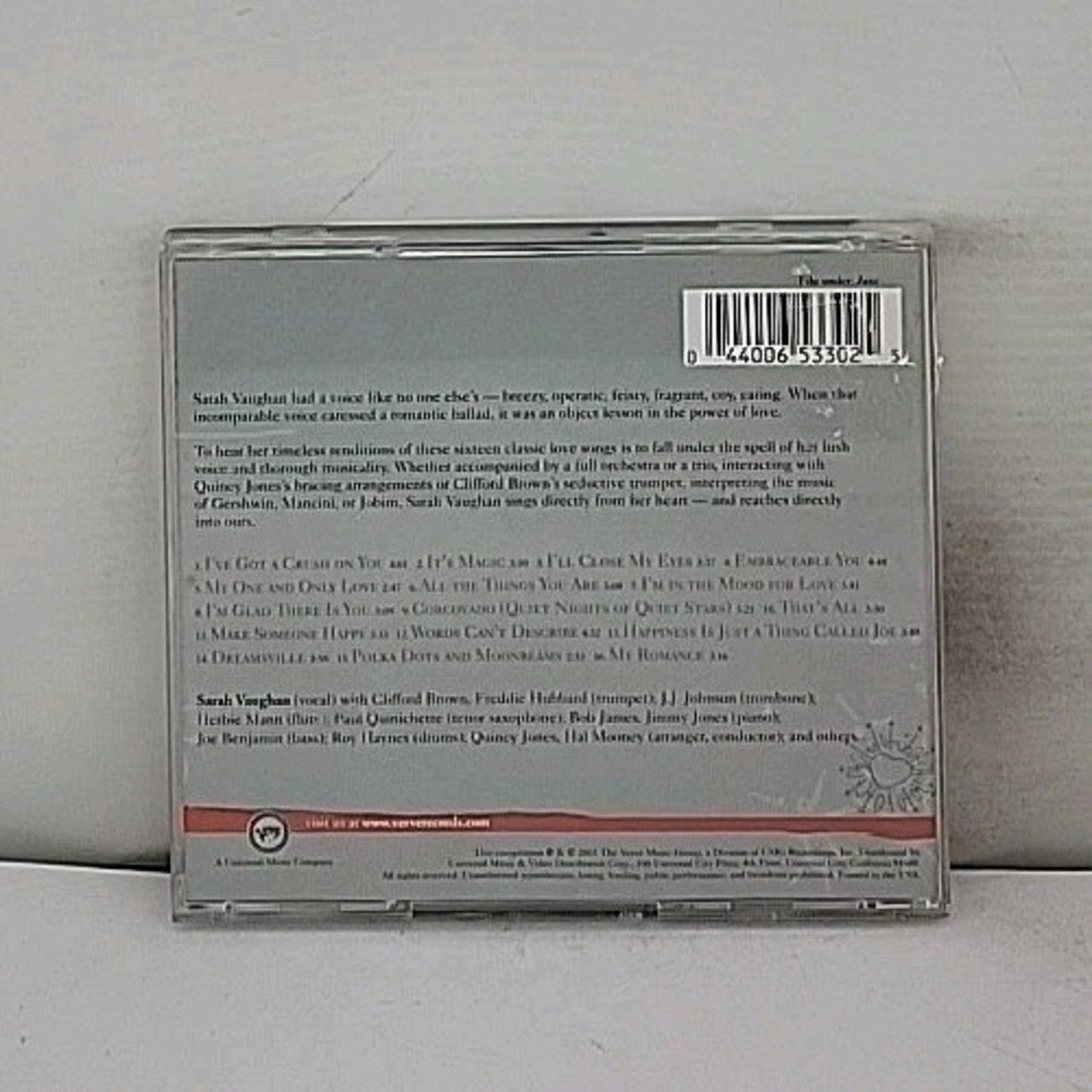 Sarah for Lovers by Sarah Vaughan (CD, 2003)