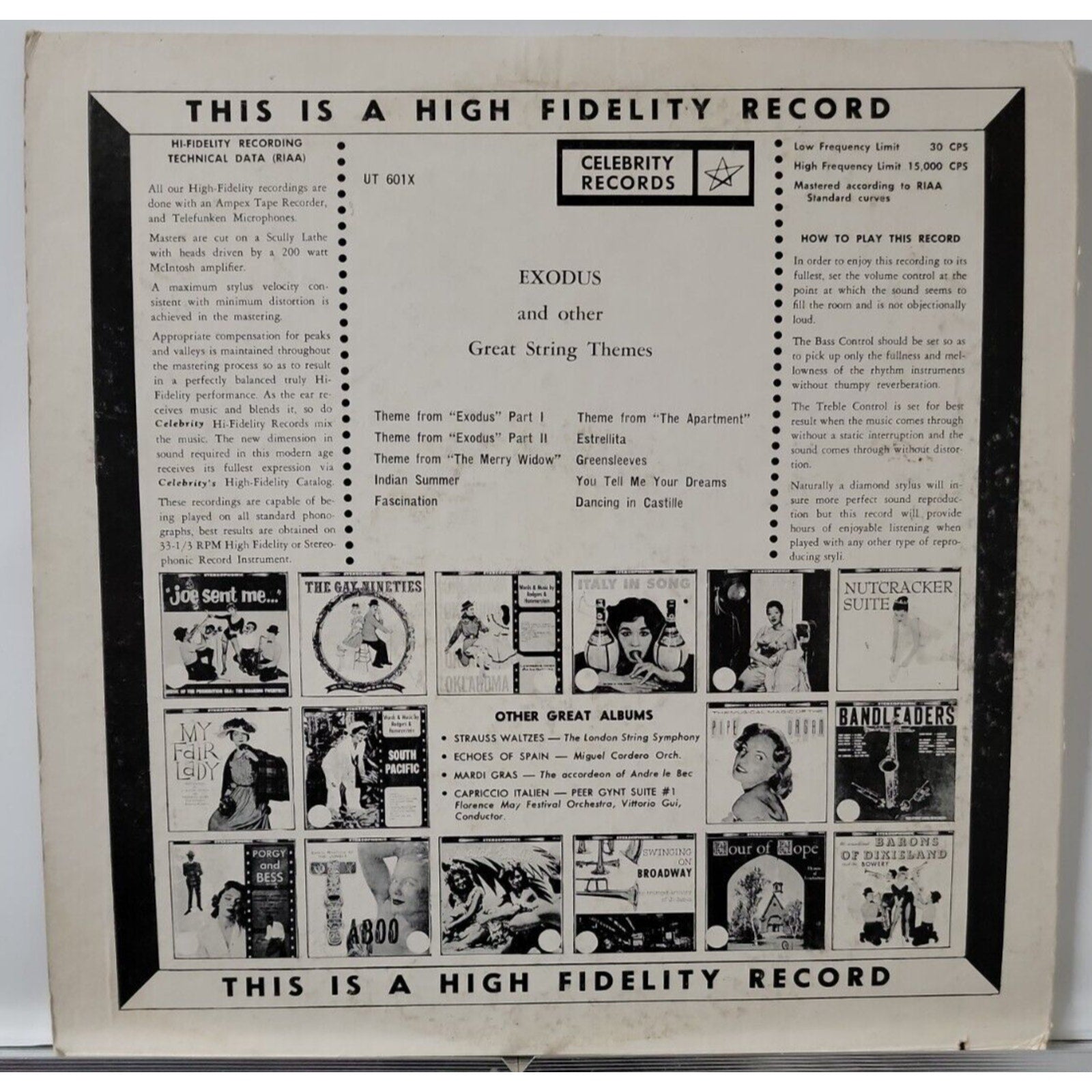 Exodus And The Music From The Films (Record)