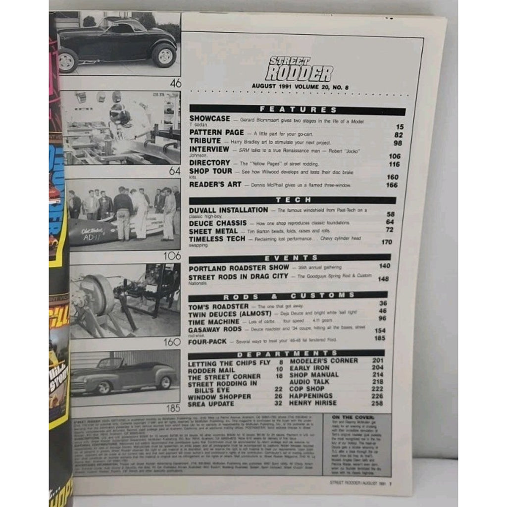 Street Rodder Magazine - August 1991 - Vol. 20 No. 8