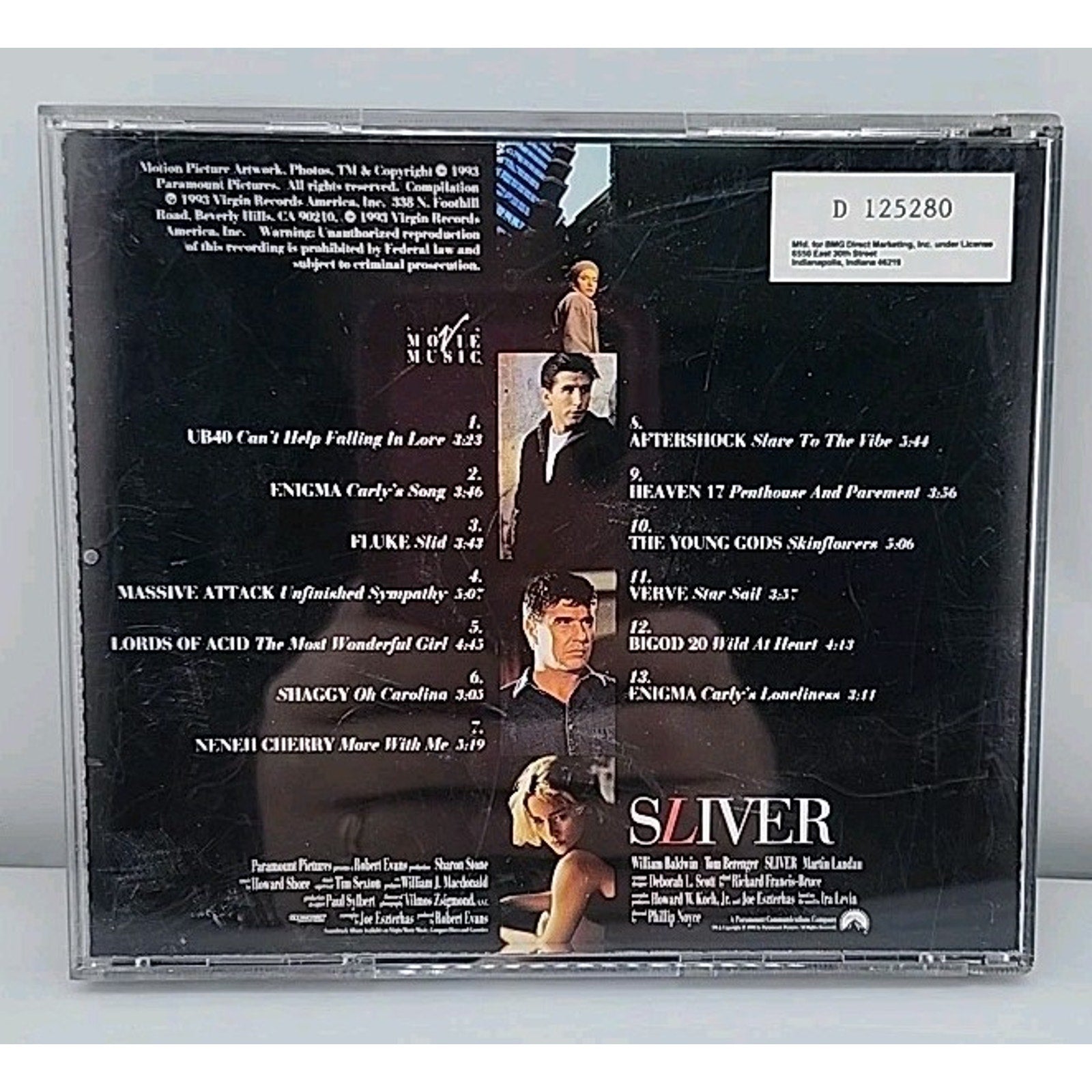 Sliver - Soundtrack/Music from the Motion Picture (CD, 1993) Enigma, Shaggy