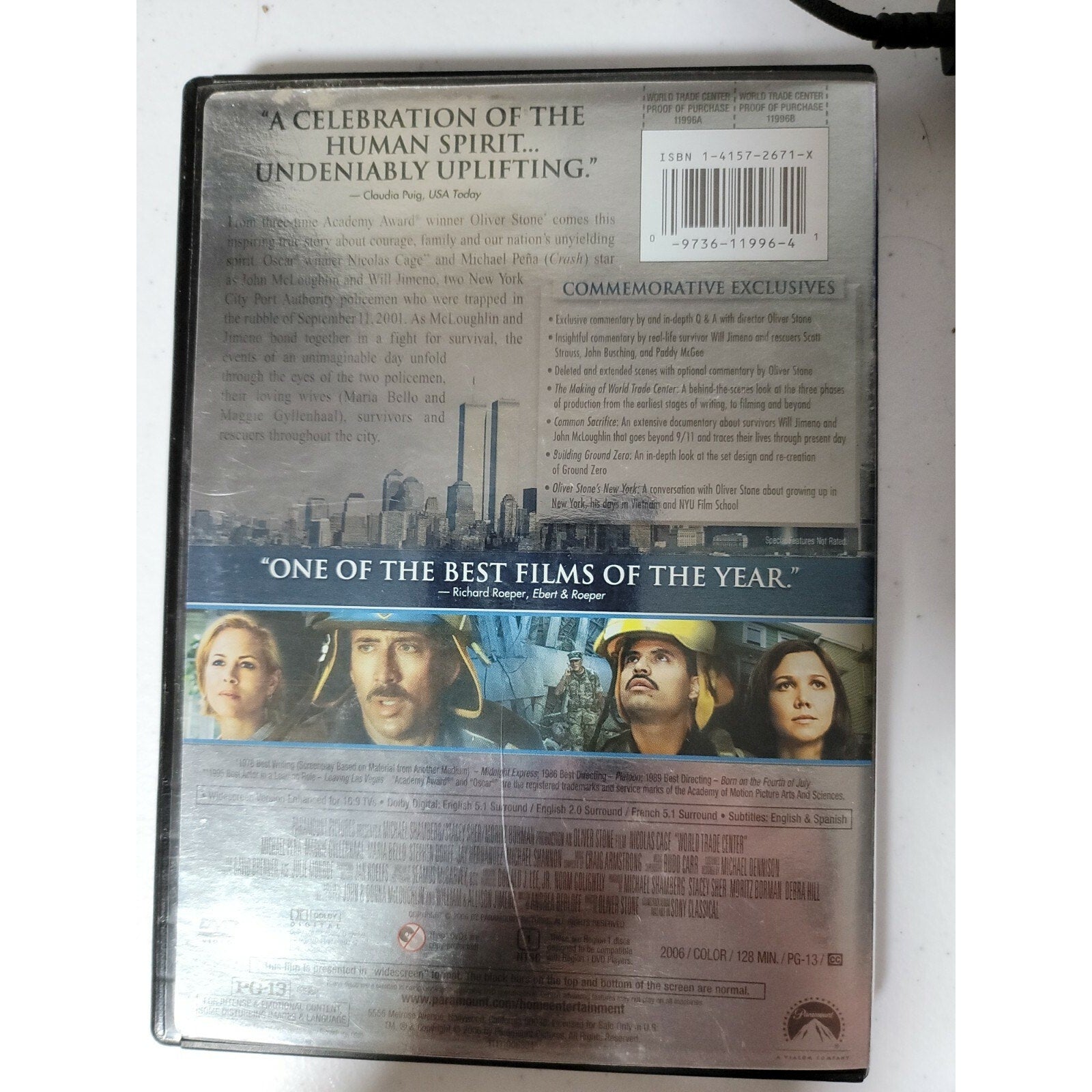 World Trade Center (DVD, 2006, 2-Disc Set, Special Commemorative Edition)