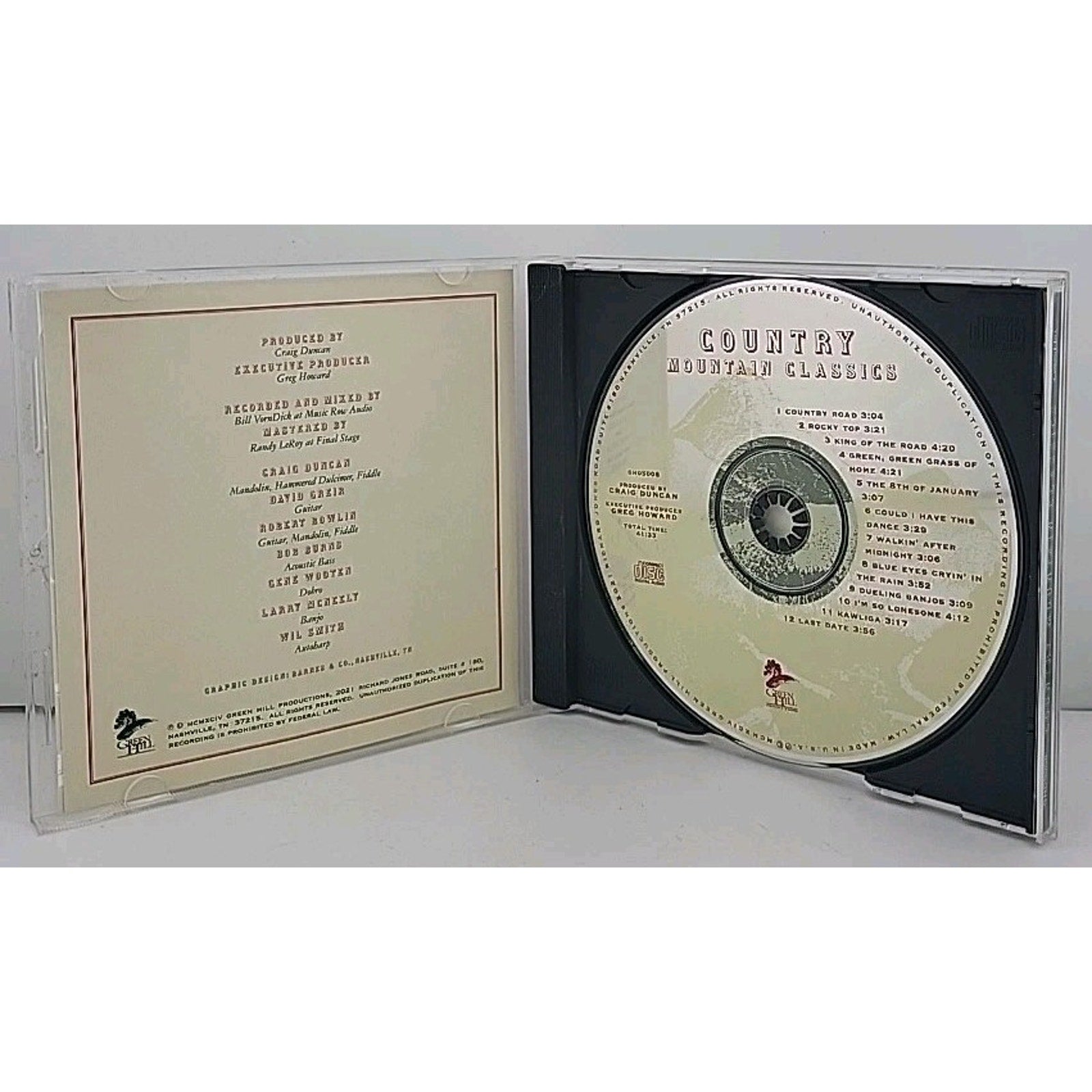 Country Mountain Christmas a Green Hill Instrumental Classic Music CD Various