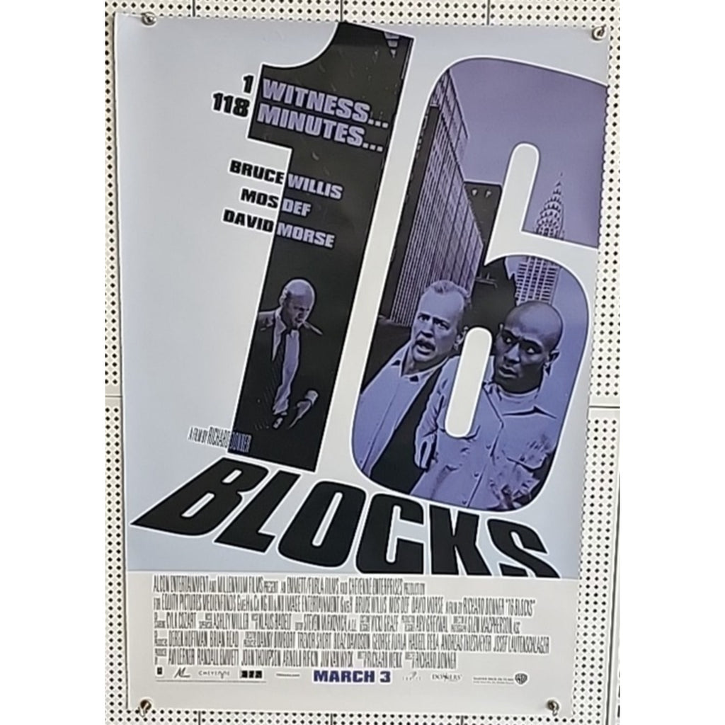 16 BLOCKS Original 27x40 D/S Movie Poster 2006