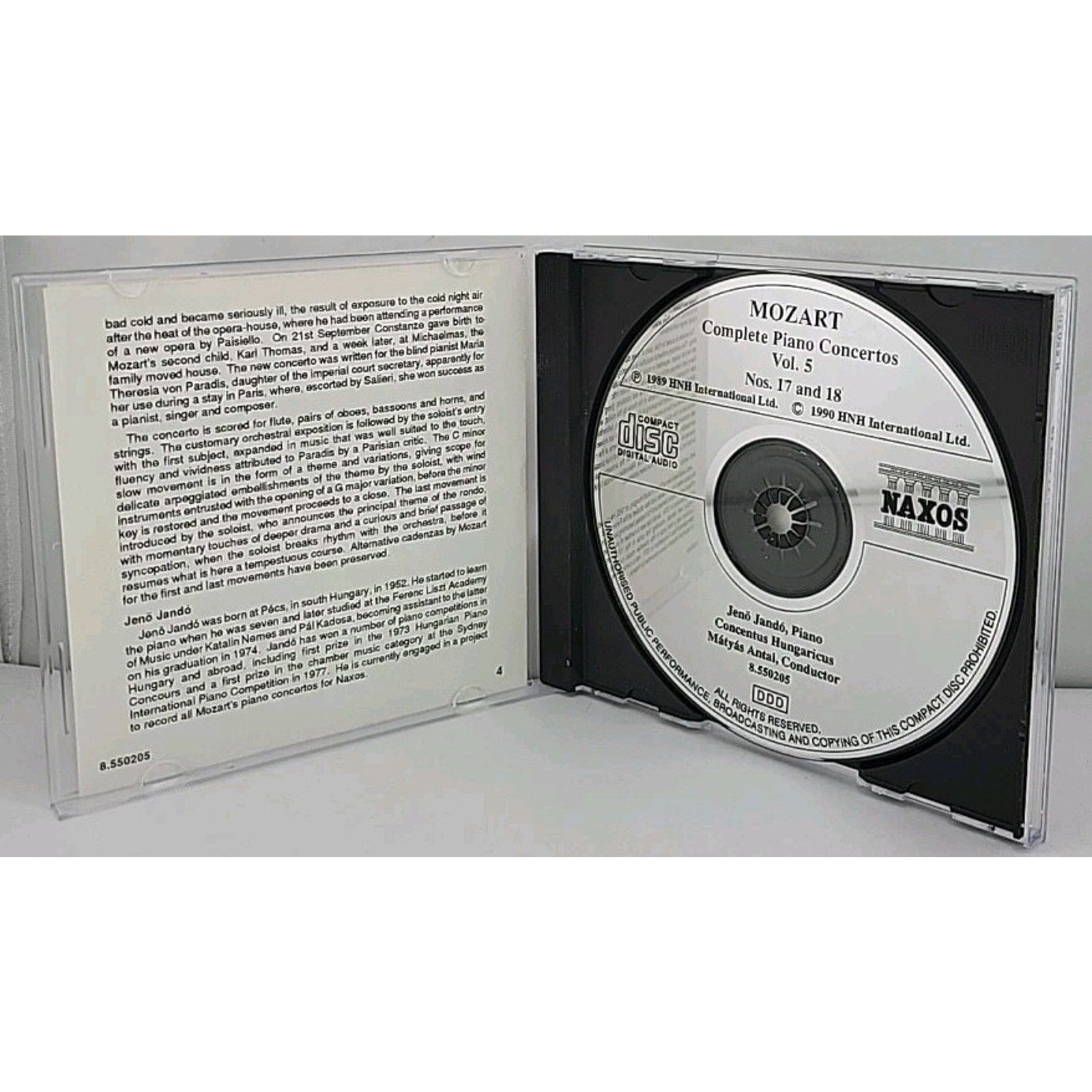 Mozart Complete Piano Concertos - Vol. 5 - Nos. 17 & 18 CD