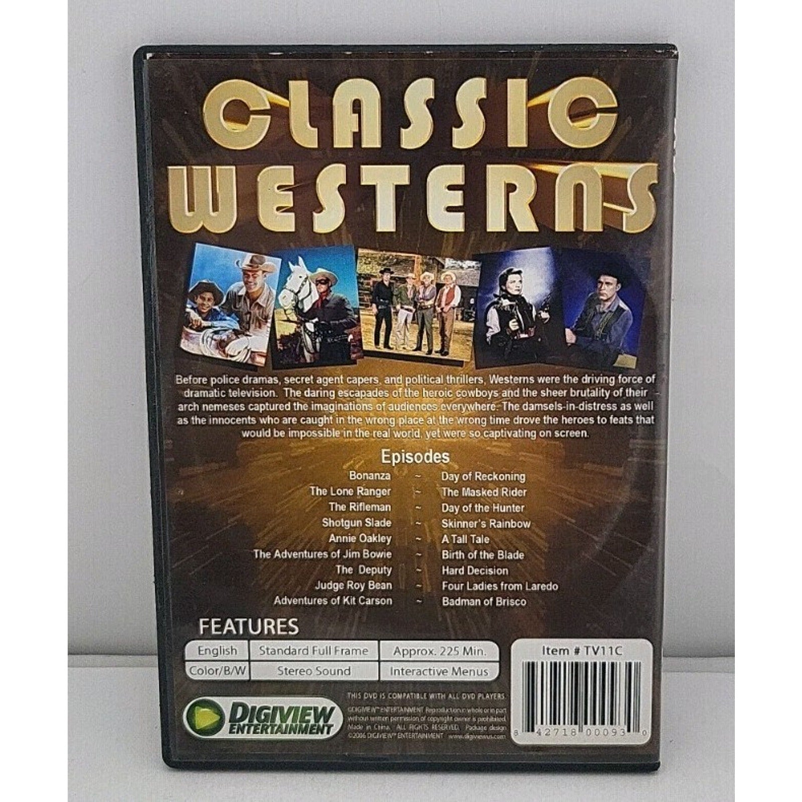 Primetime 9 Classic Westerns - DVD - 1 Disc