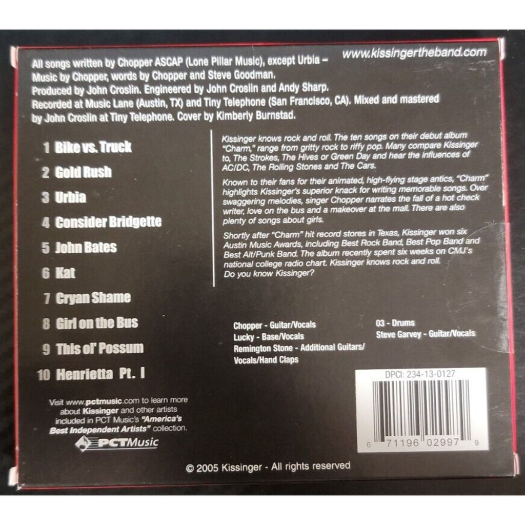 Kissinger Charm (CD)