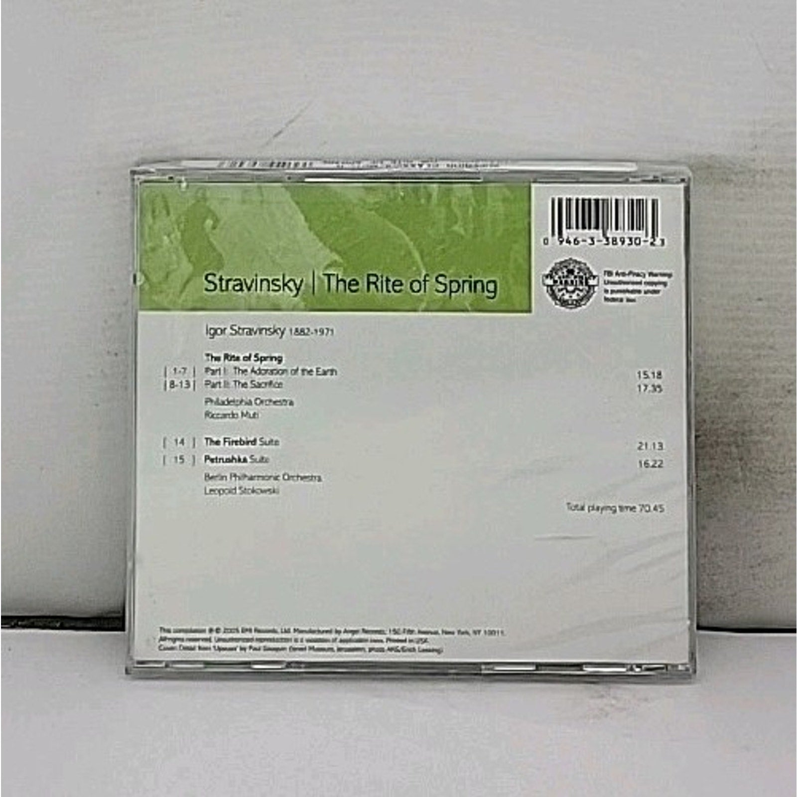 Stravinsky the Rite of Spring Firebird Petrushka CD Riccardo Muti *Brand New*