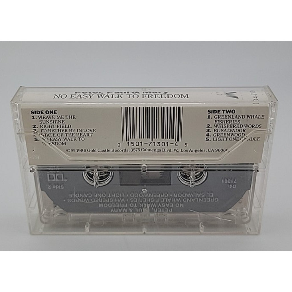 Peter, Paul & Mary- No Easy Walk to Freedom (Cassette) 1986 Warner Bros
