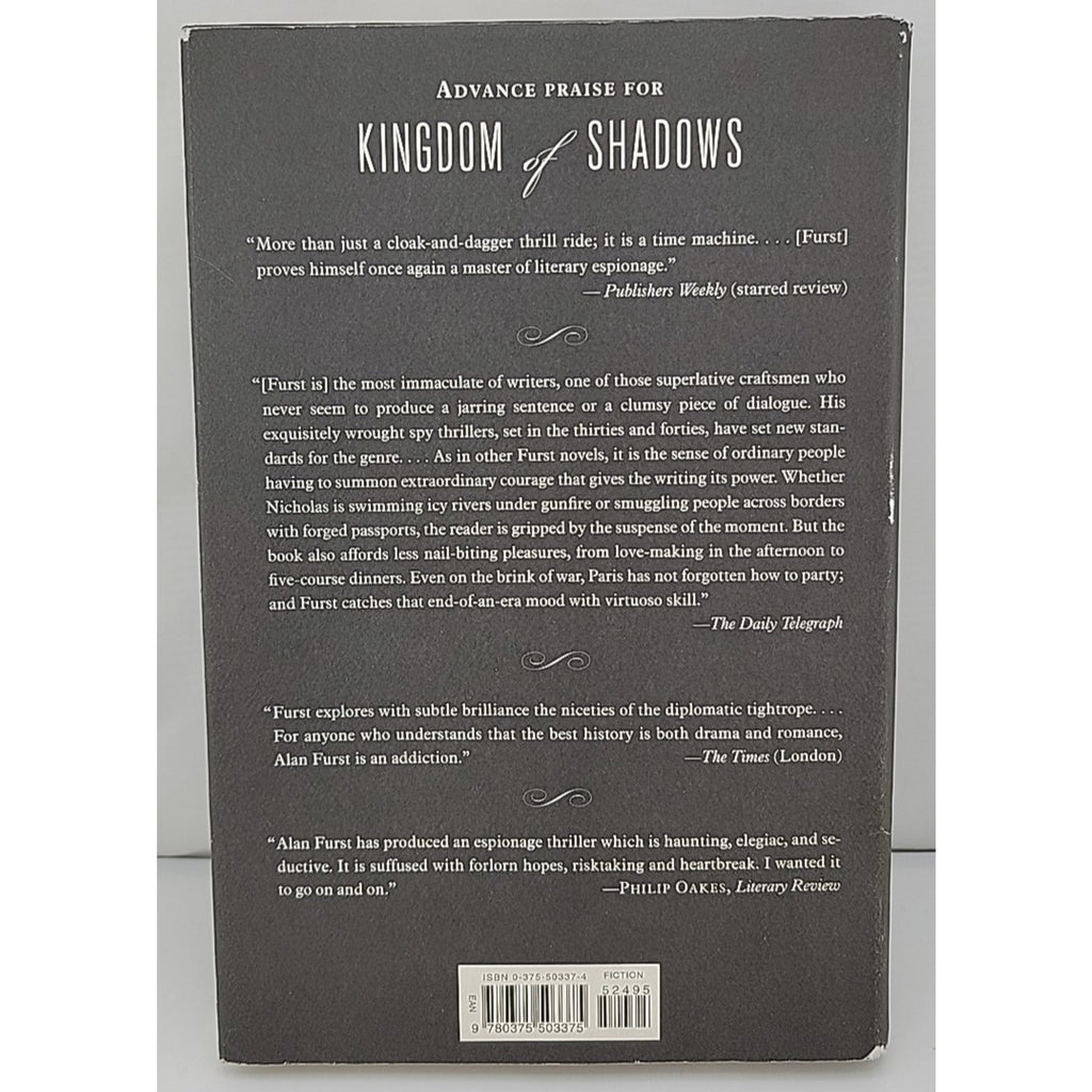 Kingdom of Shadows by Alan Furst (2001, Hardcover)