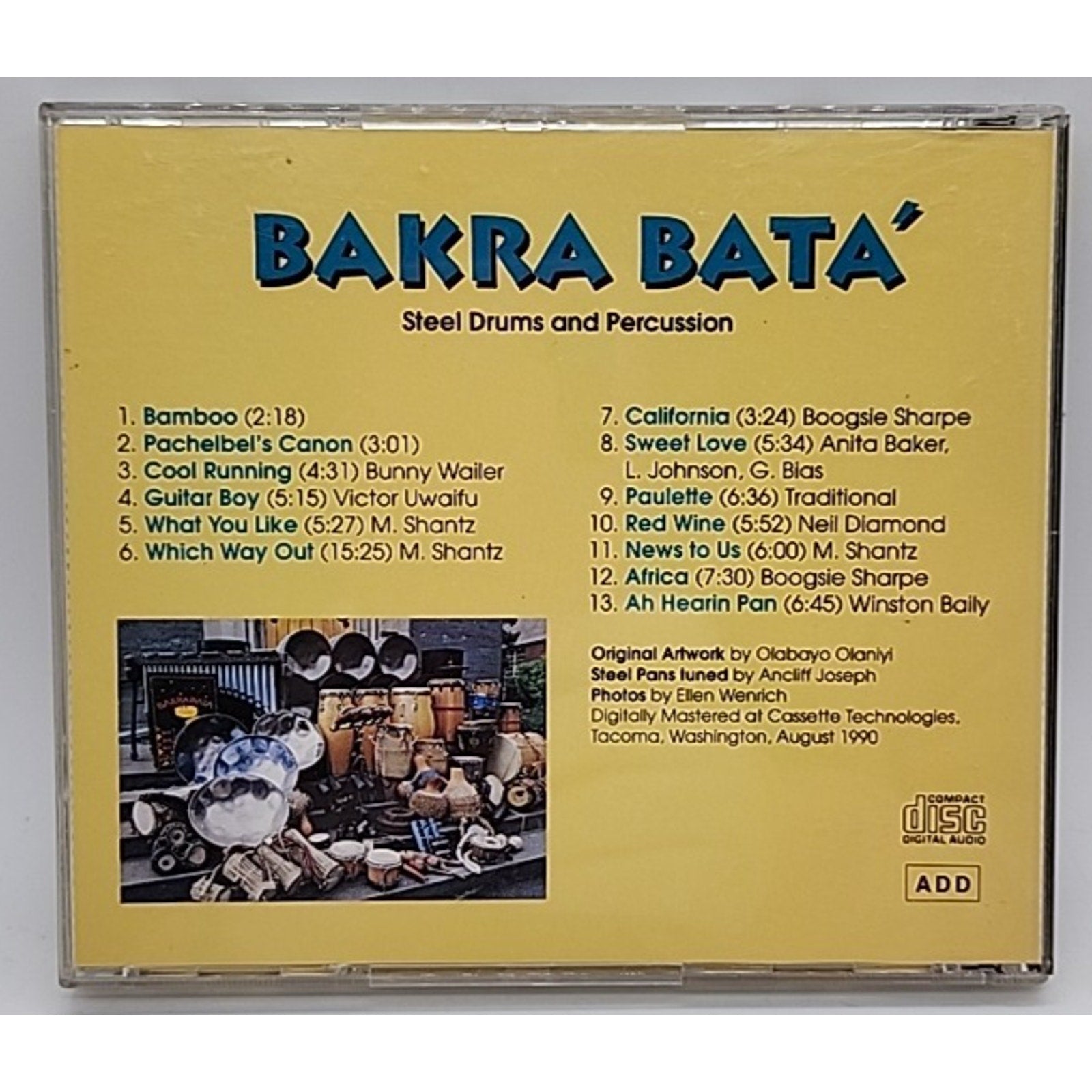 Steel Drums and Percussion by Bakra Bata (CD, Sep-2001, Bakra Bata)