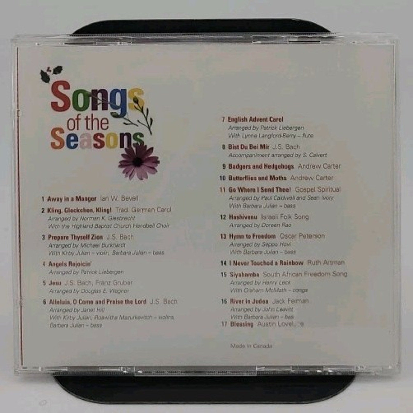 Songs Of The Seasons CD - The KW Philarmonic Childrens Choir