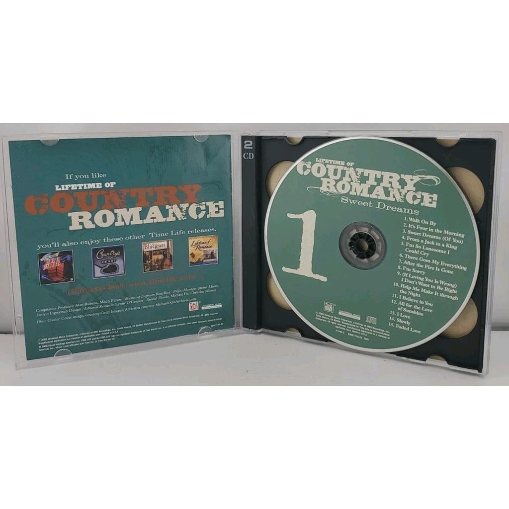 Lifetime of Country Romance: Sweet Dreams - 2 Audio CDs 2006 Time Life