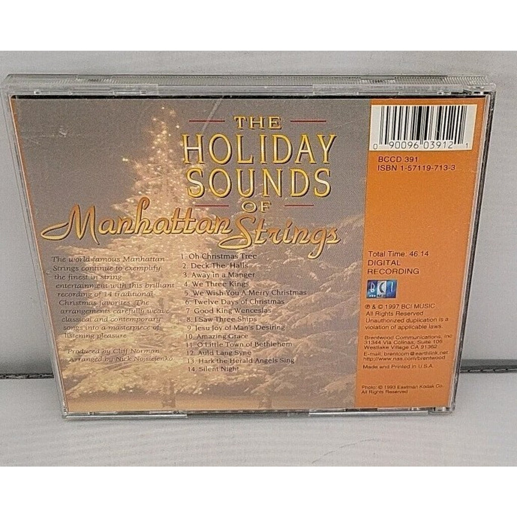 Holdiay Sounds of Manhattan St by Manhattan Strings (CD, 1999)