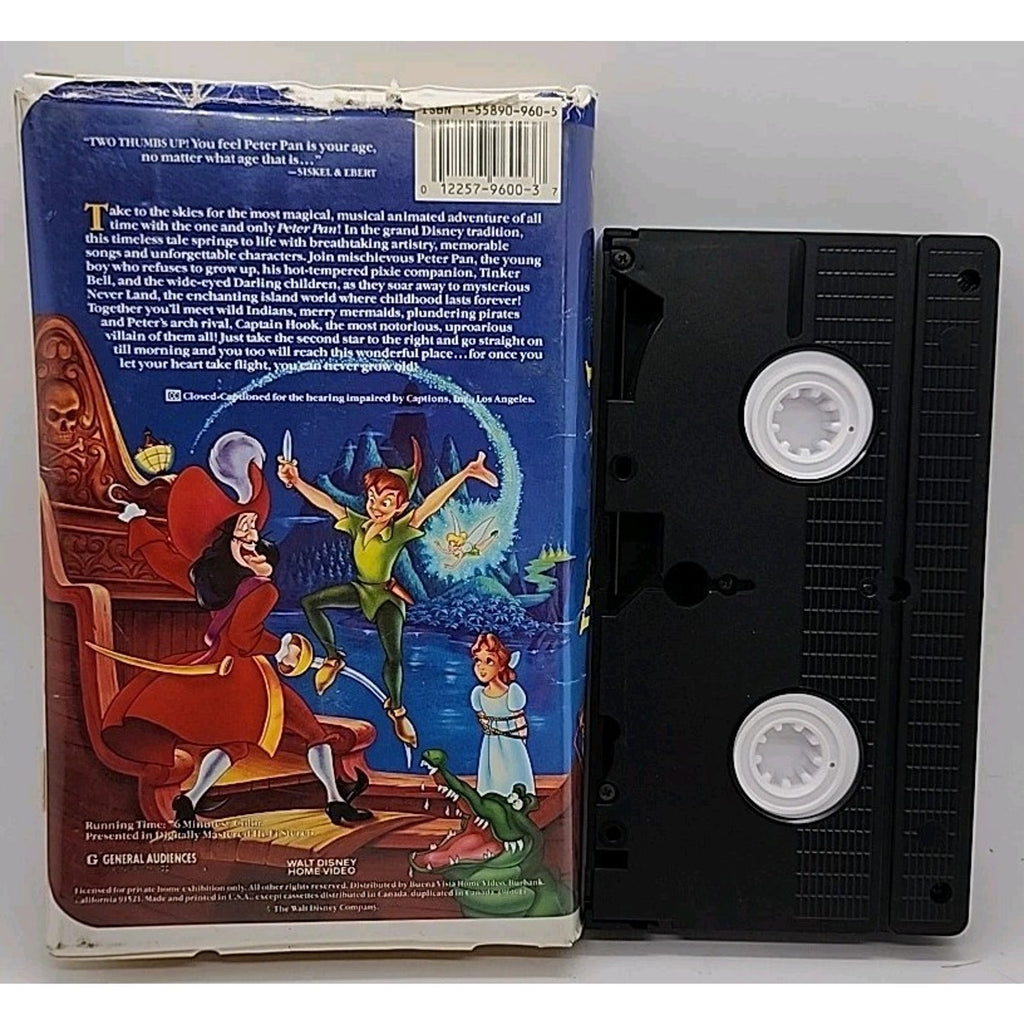 Peter Pan (VHS, 1990)