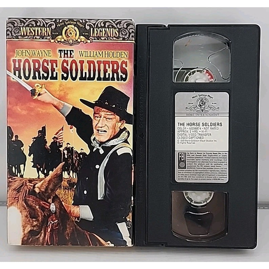 The Horse Soldiers (VHS, 1998, Western Legends)
