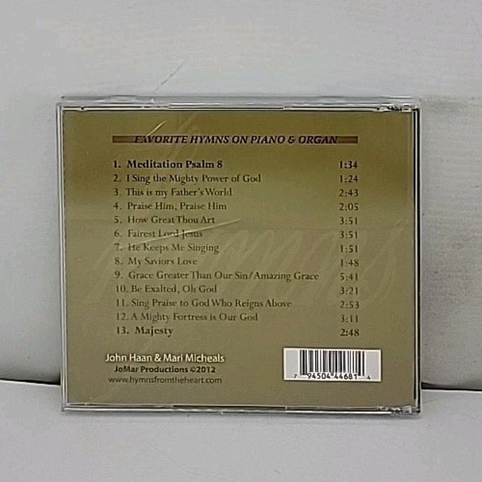 Hymns From the Heart John Haan & Mari Micheals CD *Brand New*