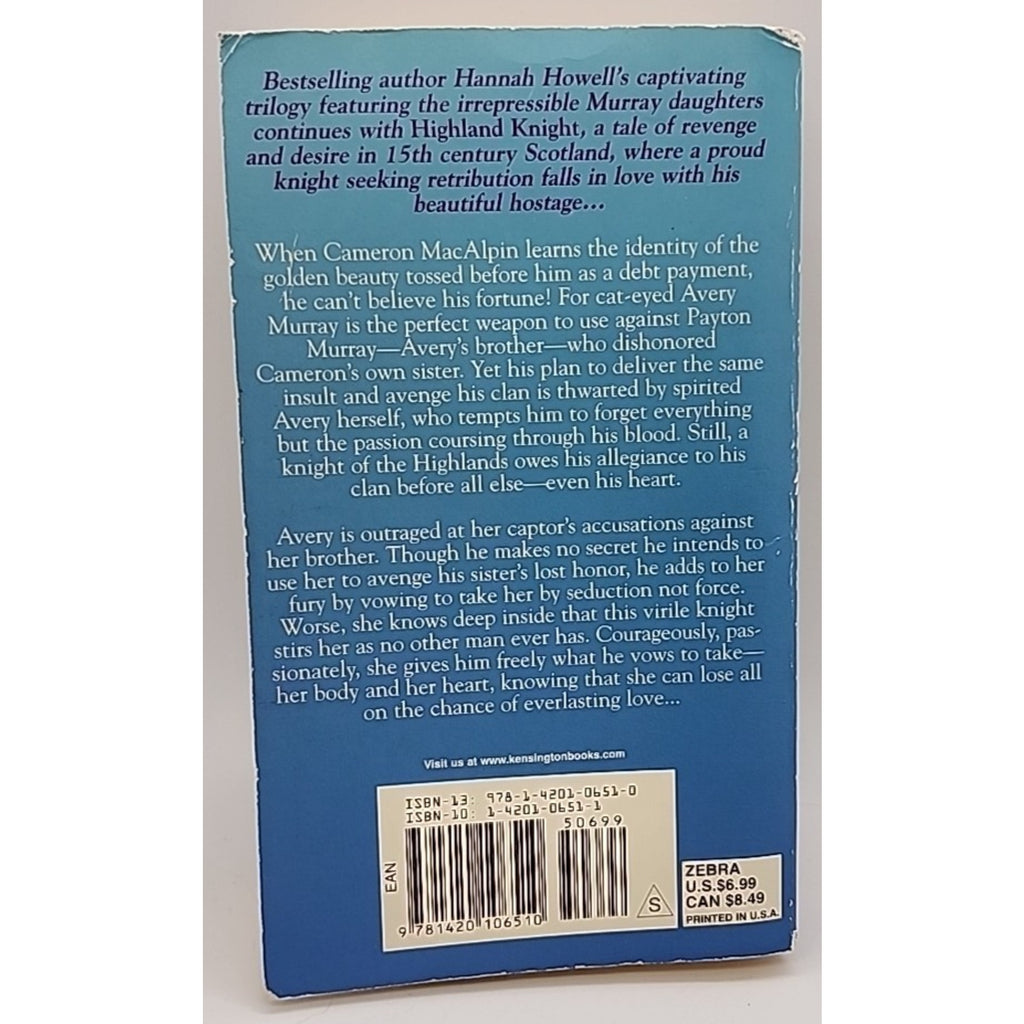 Highland Knight by Hannah Howell (2001, Trade Paperback)