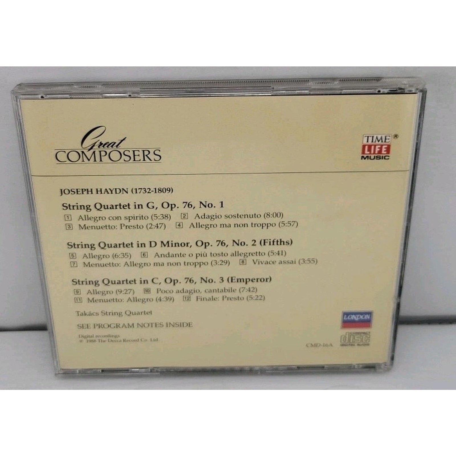 Haydn Great Composers CD