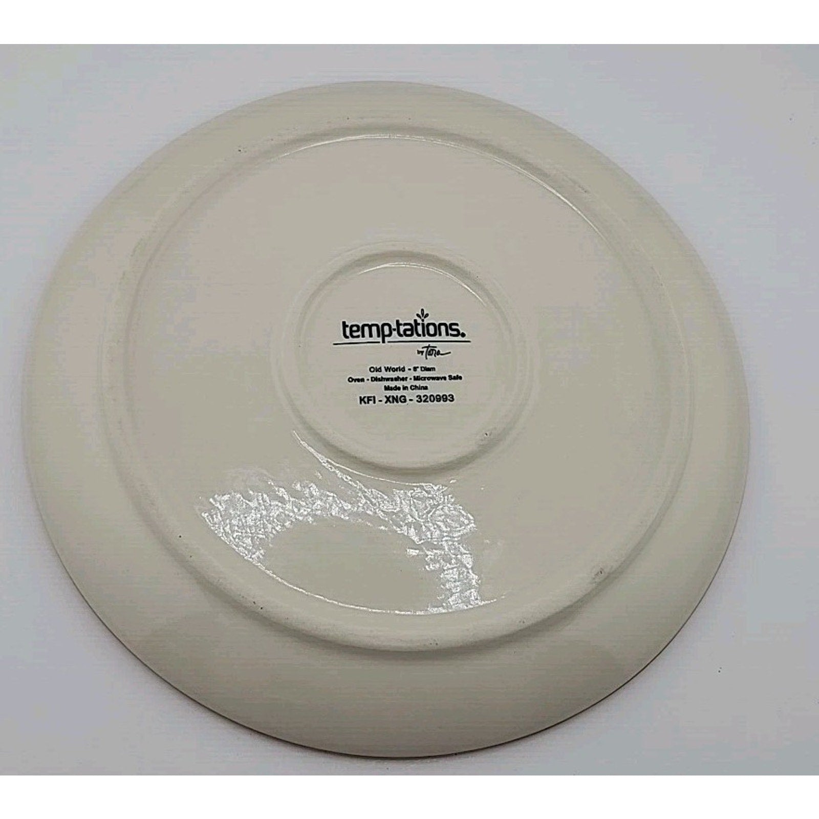 Temptations By Tara Old World Red Cranberry 8" Salad Plates Set of 4