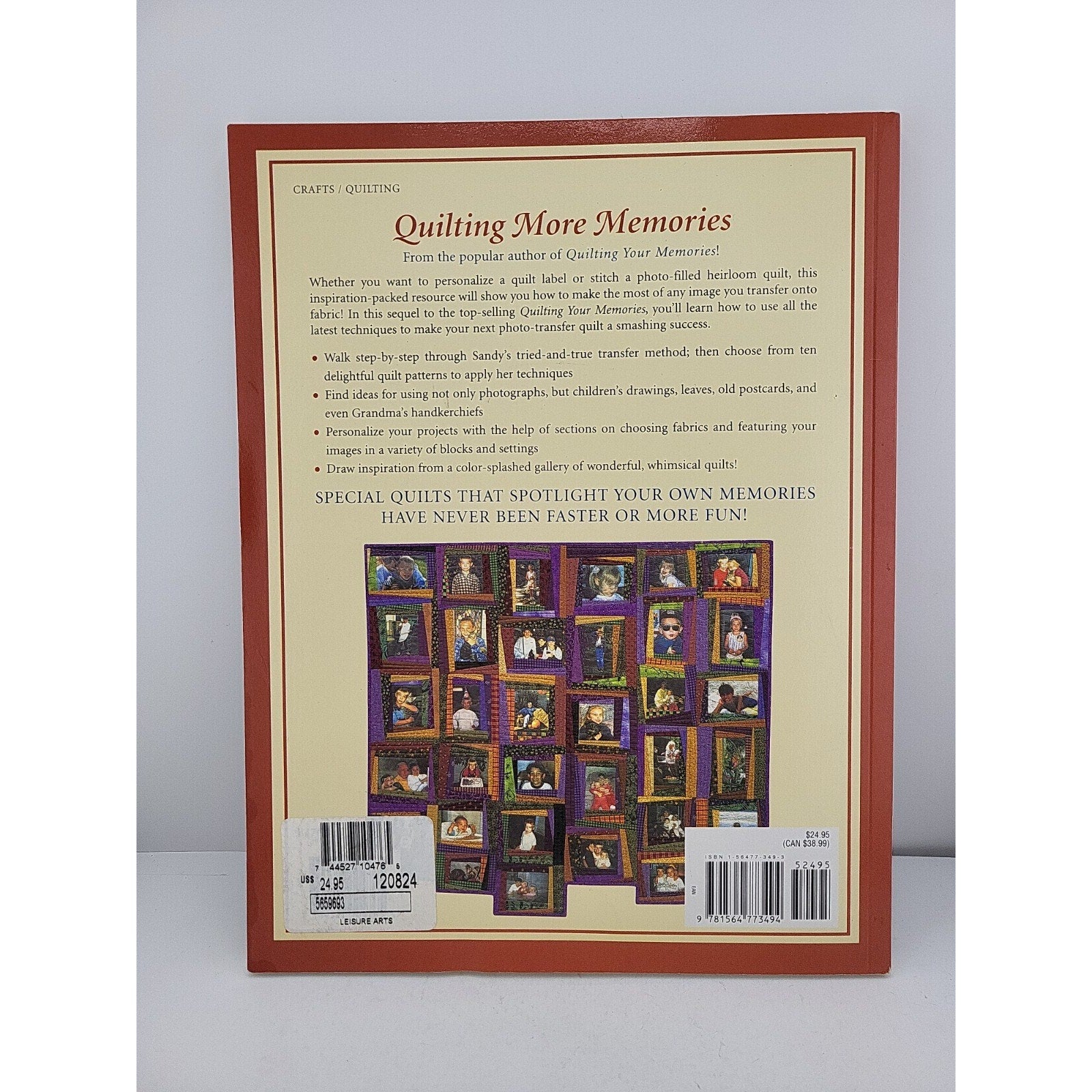 Quilting More Memories : Creating Projects with Image Transfers by Sandy Bonsib