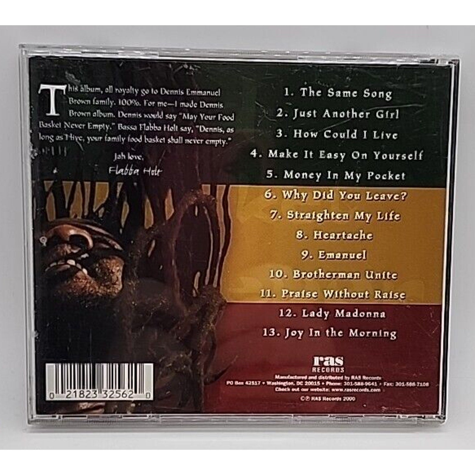 May Your Food Basket Never Emp by Dennis Brown (CD, 2000)
