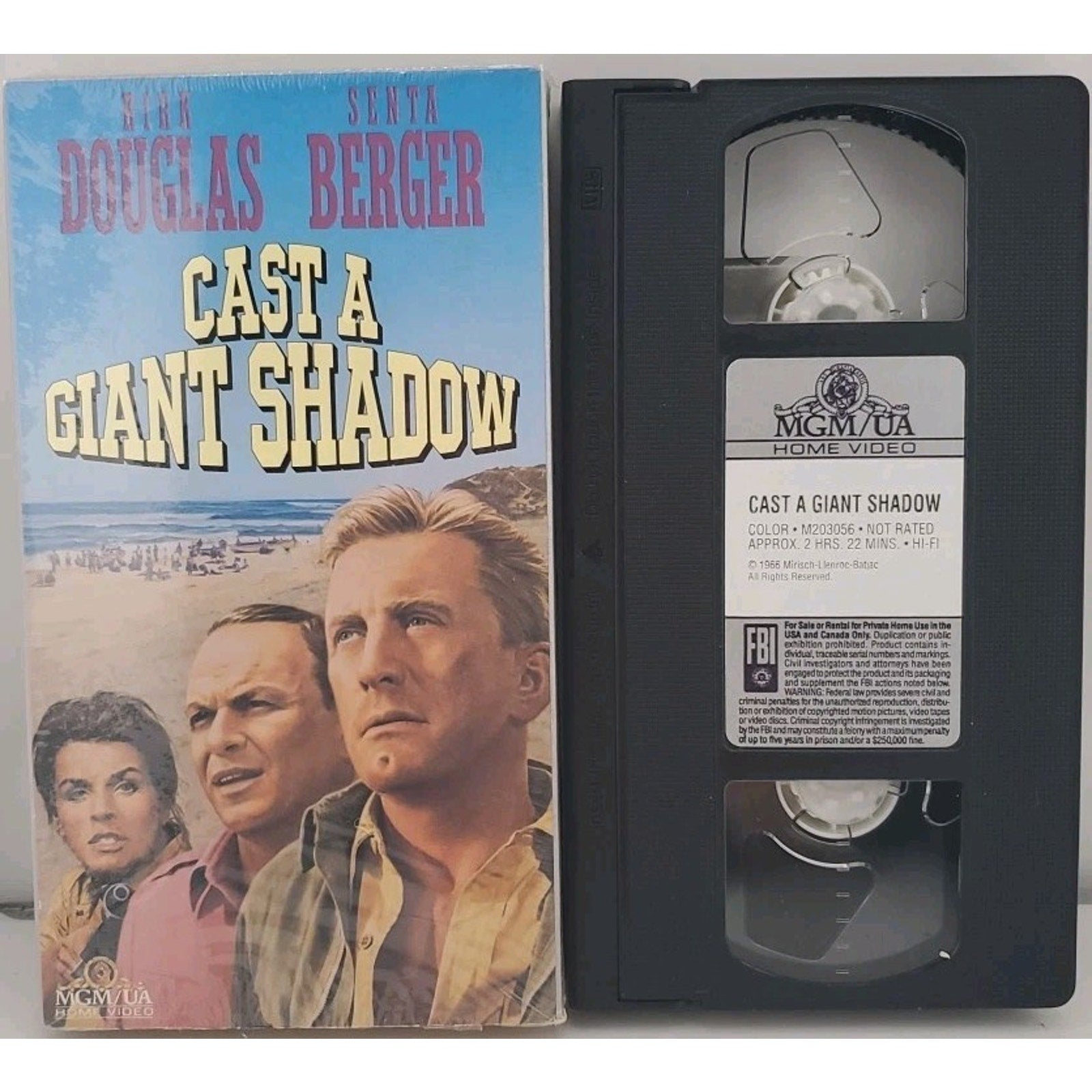 Cast a Giant Shadow (VHS, 1993)
